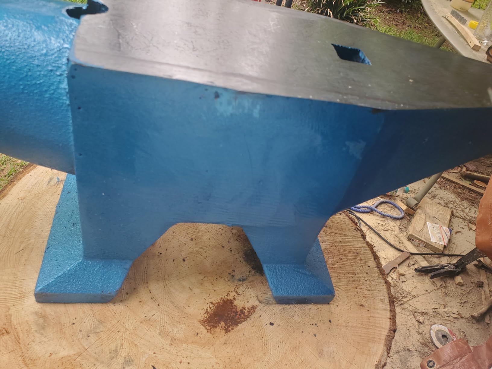 VEVOR Single Horn Anvil, 9 Lbs Cast Steel Anvil, High Hardness Rugged Round Horn Anvil Blacksmith customer photo 2