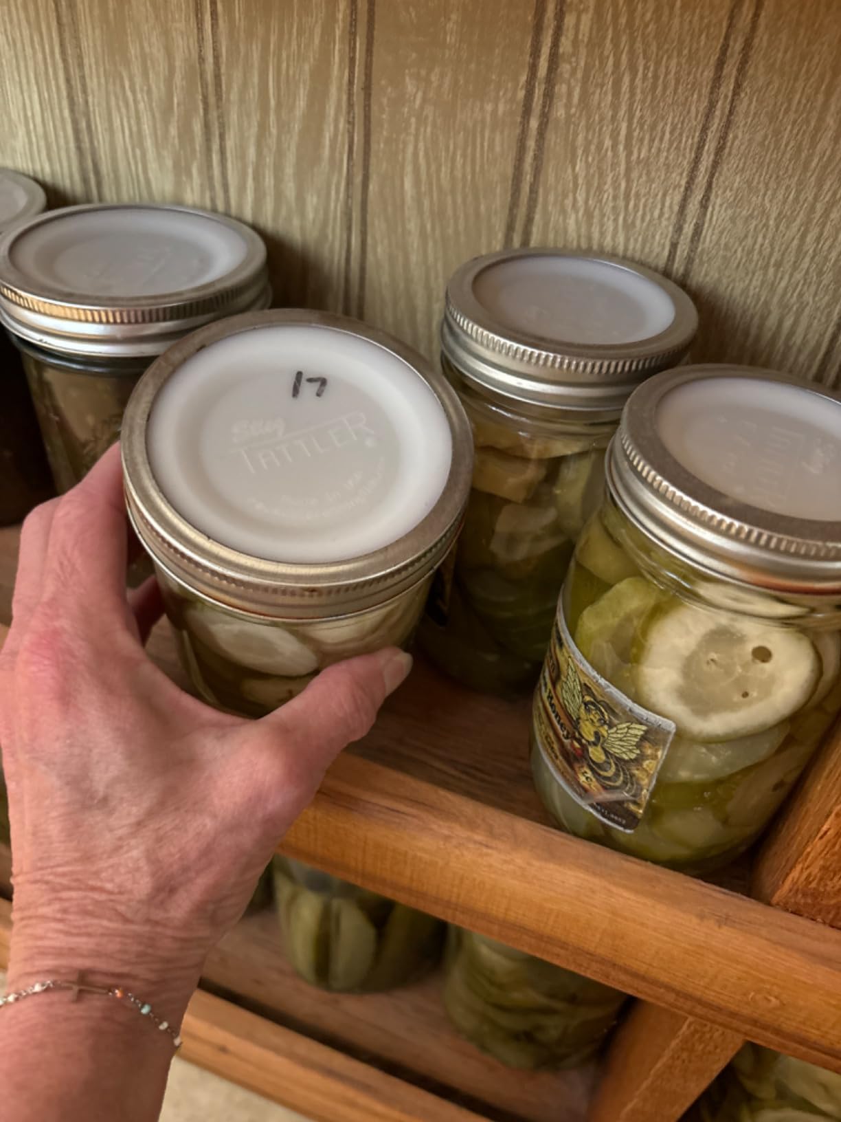 Reusable Canning Lids Kit Wide & Regular, 24 Pack | Includes 12 Wide and 12 Regular Mouth Tattler Lids and Rings with 24 Dissolvable Labels for Home Canning customer photo 2