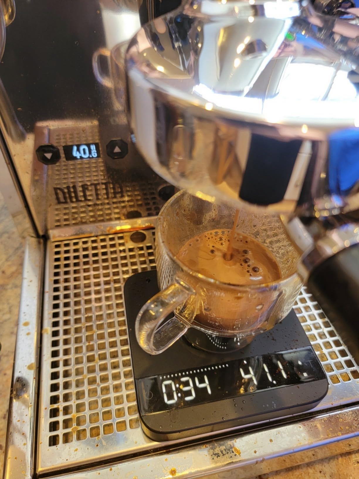 Diletta Bello+ Espresso Machine | E61 | PID Temperature Control | Handmade In Italy (Black) customer photo 1