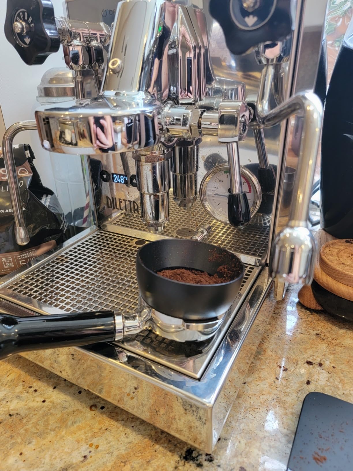 Diletta Bello+ Espresso Machine | E61 | PID Temperature Control | Handmade In Italy (Black) customer photo 2