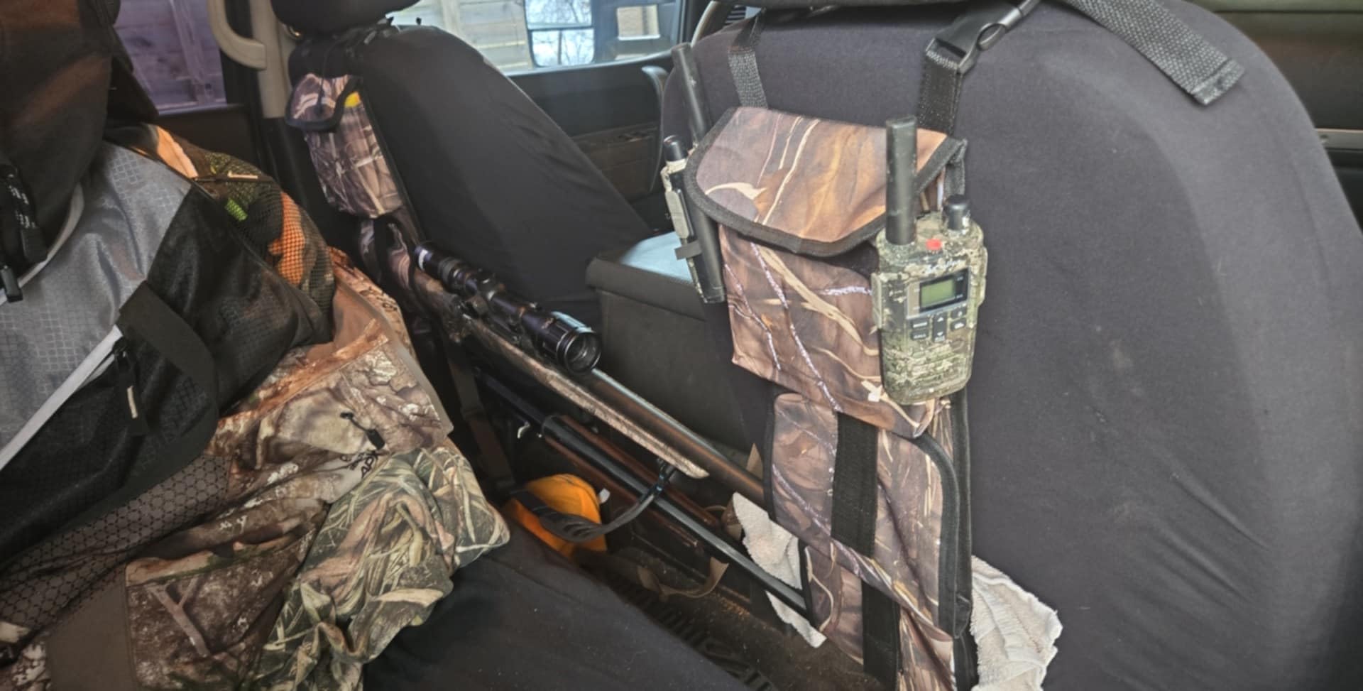 Car Seat Back Gun Rack, 2 Pack Automotive Truck Gun Racks for Hunting Gear customer photo 2