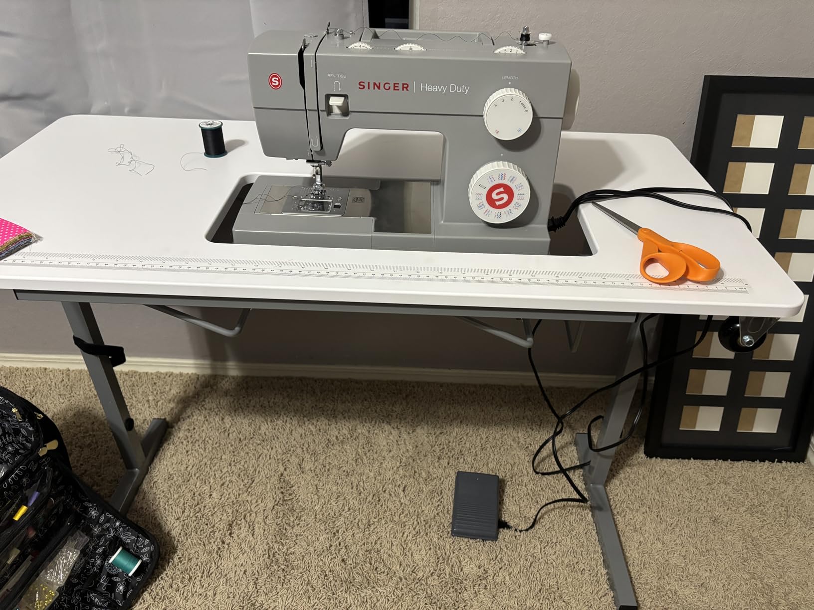 Sew Ready Portable Foldable Sewing Table, 40.5
