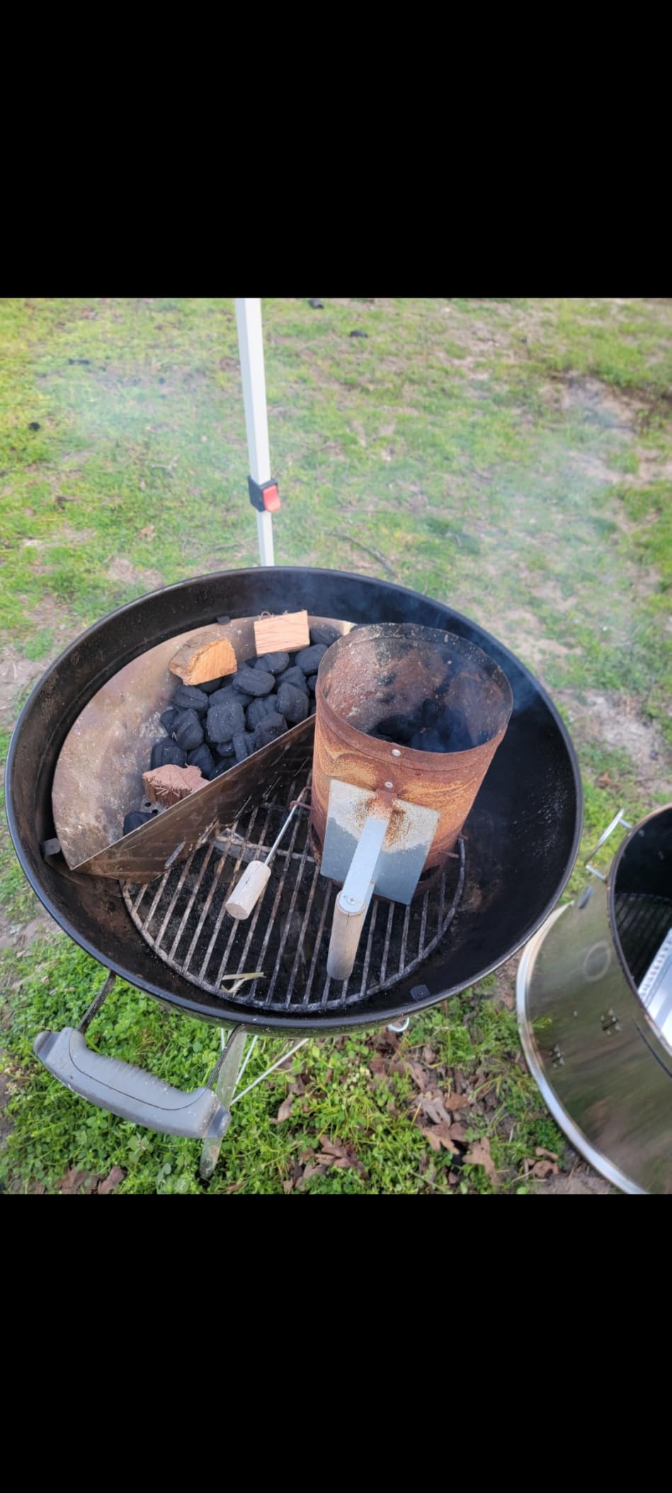 onlyfire Half Moon Heavy Duty Stainless Steel Charcoal Basket - for Weber 22