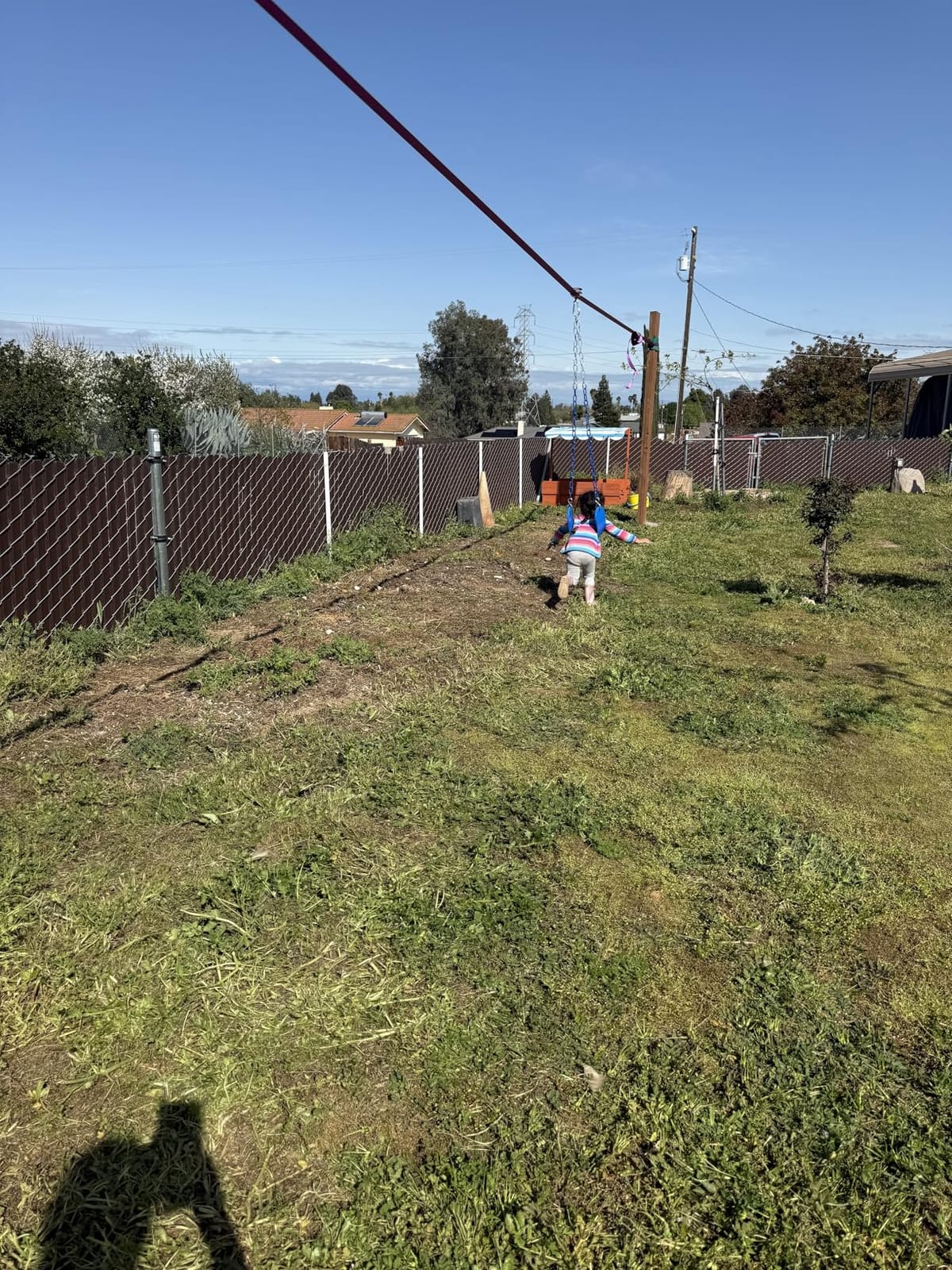 Zip Line for Adults Outdoor with 80FT 1/4
