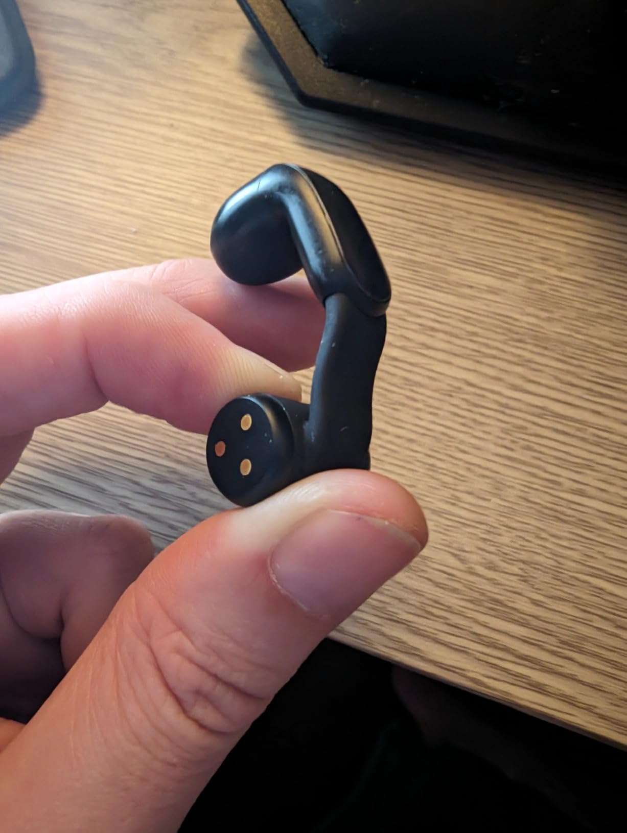 Ultra Open Earbuds - Bluetooth Open Ear Earbuds with OpenAudio for Awareness, Clip-On Design for Comfort, Water Resistant, Up to 48 Hrs of Playtime, Black customer photo 2