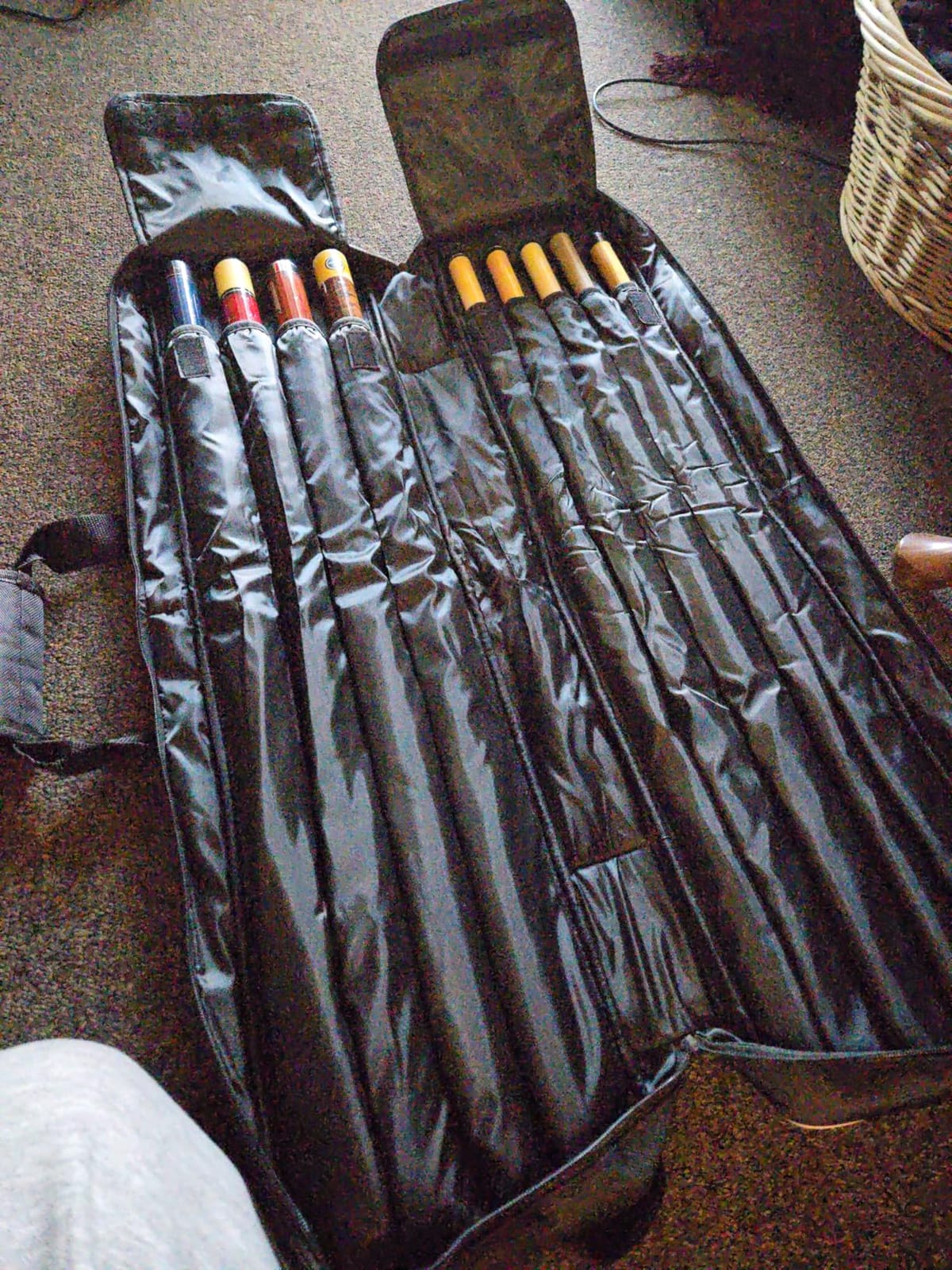 Pool Cue Case 4x5, Pool Stick Case for 4 Butts and 5 Shafts | Soft Padded Separate Pouches for Pool Cue, Multiple Accessory Pockets, Backpack-straps and Carry Handle, Sturdy and Durable customer photo 1