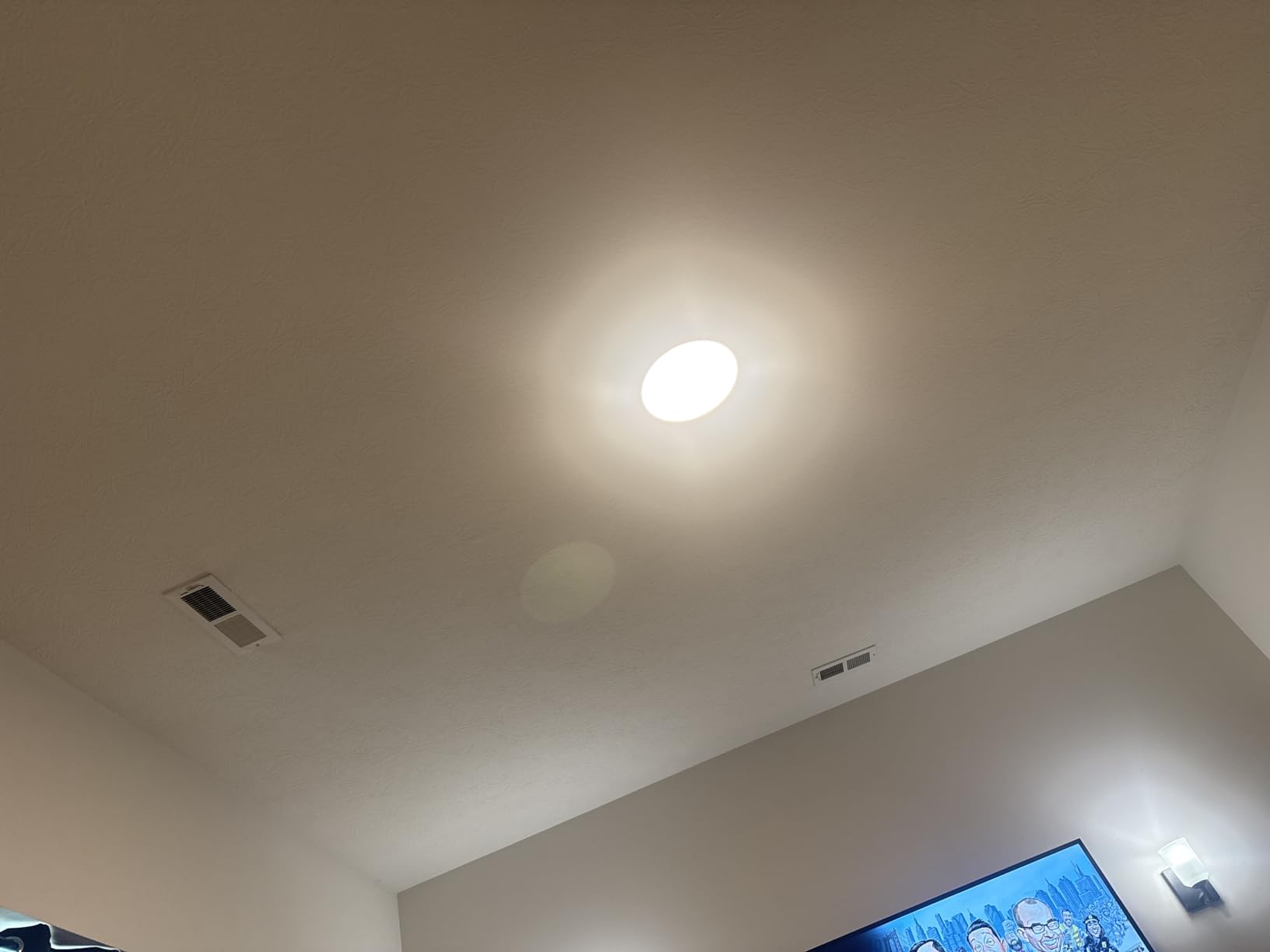 Govee Smart Ceiling Light, RGBIC 2400LM 2700K-6500K 12 Inch 1 Pack White | RGBIC LED Flush Ceiling Light Fixture, 2400LM DIY Colors, Works with Matter Alexa for Bedroom, Living Room customer photo 2