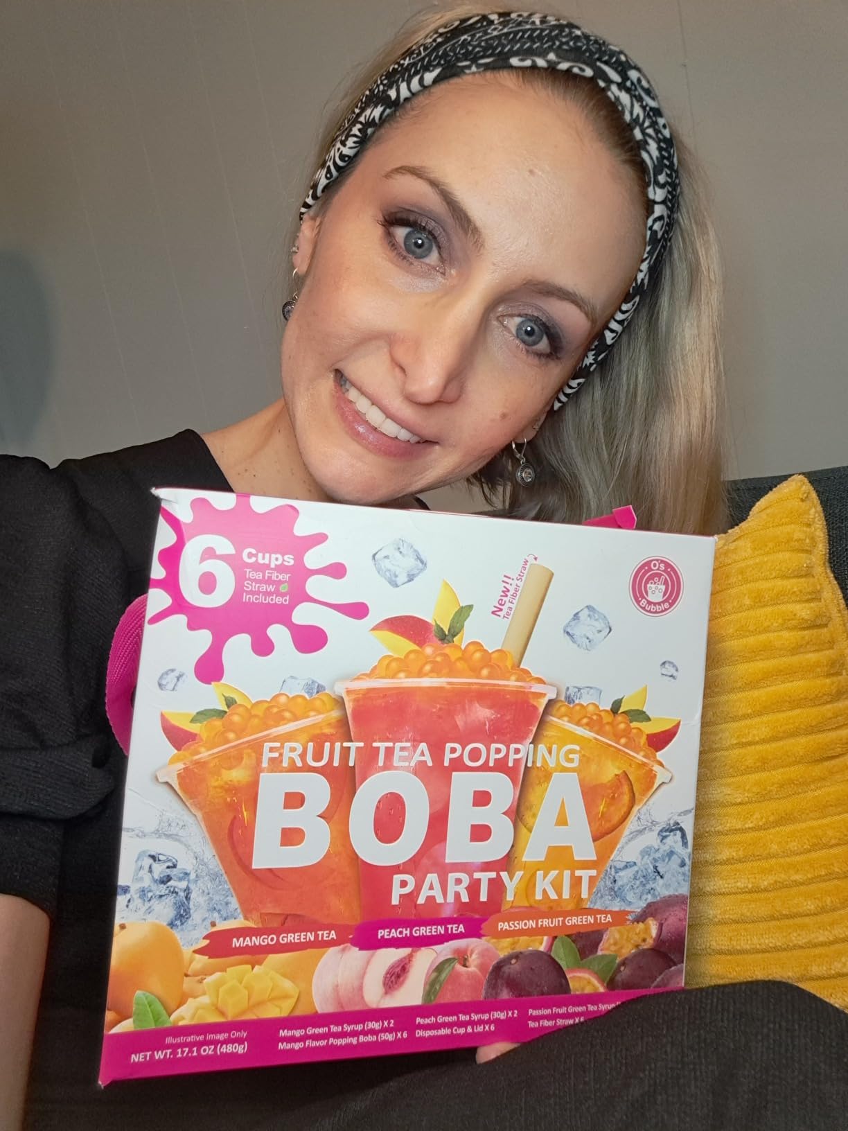 O's Bubble All in One Boba Tea Kit for Kids - Mixed Fruit, 6 Servings | DIY Bubble Tea Kit with Cups, Straws & Stirrer, Fun Boba Kit Activity for Yummy Kids Party Drinks customer photo 1
