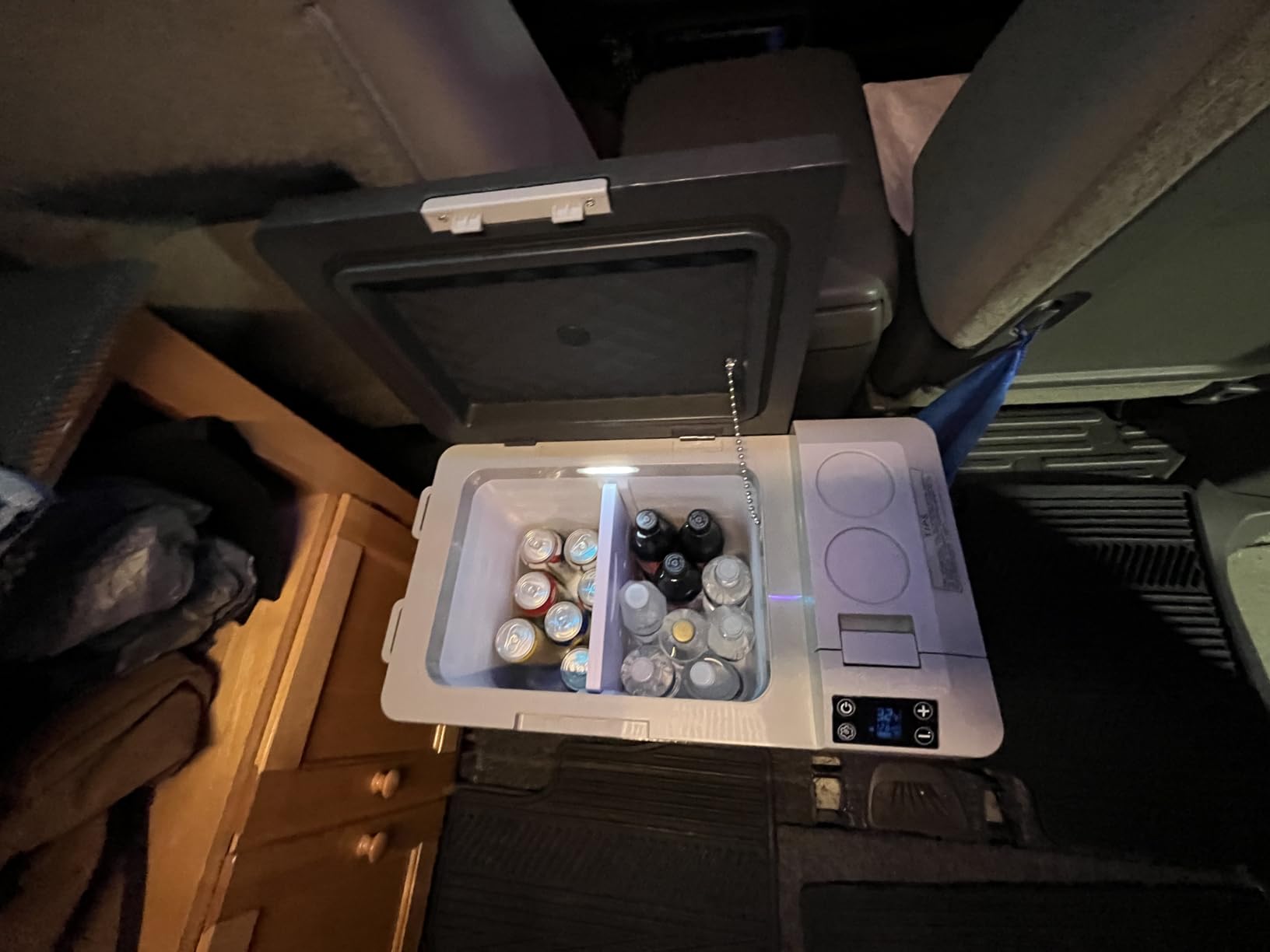 EKOJUCE 12V Refrigerator 11QT Portable Freezer Electric Cooler | -4℉~68℉ Car Fridge, 12/24V DC & 100-240V AC for Truck, RV, Camping & Road Trip customer photo 1