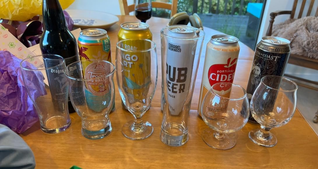 Libbey Craft Brews Assorted Beer Glasses Set of 6, Versatile, Premium Beer Glass Set, Craft Beer Glasses for Pilsner, Stout, Lager, IPA & More customer photo 1