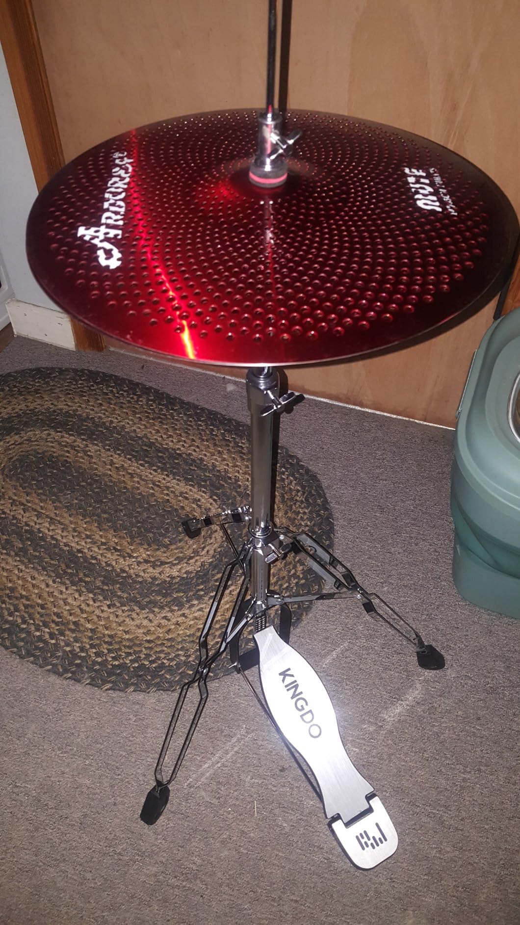 Hi hat stand,hat cymbals stand,high hat stand with smooth pedal,practice high hat fits 8'' 10'' 12'' 13'' 14'' 15'' 16'' 18'' Hi hat cymbals customer photo 1