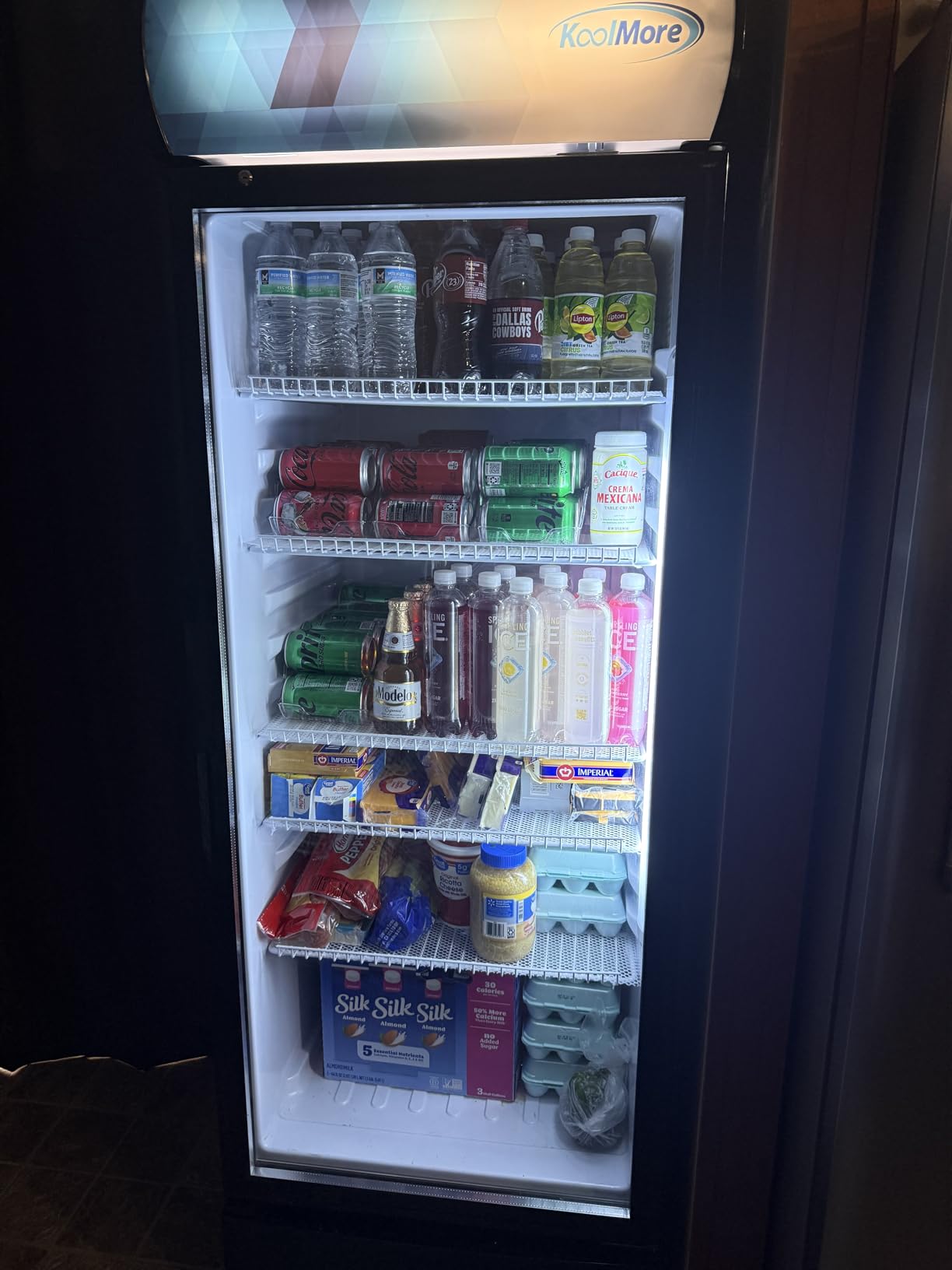 KoolMore 21 in. One Glass Door Commercial Display Merchandiser Refrigerator Cooler in Black, ETL Listed, 8 cu. ft. (KM-MDR-1GD-8C) customer photo 1