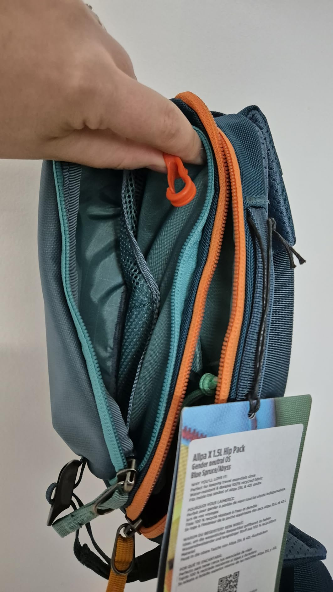 Cotopaxi Allpa X 1.5L Hip Pack, Blue Spruce and Abyss customer photo 2
