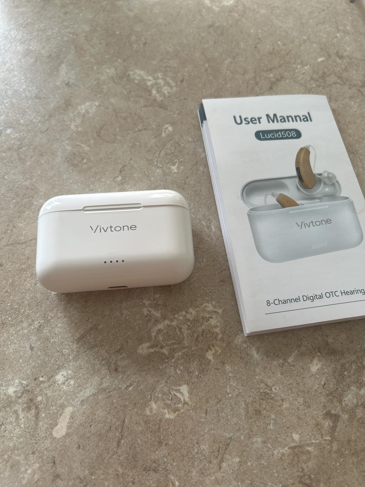 Vivtone Rechargeable Hearing Aids for Seniors Adults, Advanced Multi Channel Digital BTE Hearing Assist, with Recycle Charging Case for 125 Hrs Backup Power, Auto-On/Off, Pair, Lucid508 customer photo 1