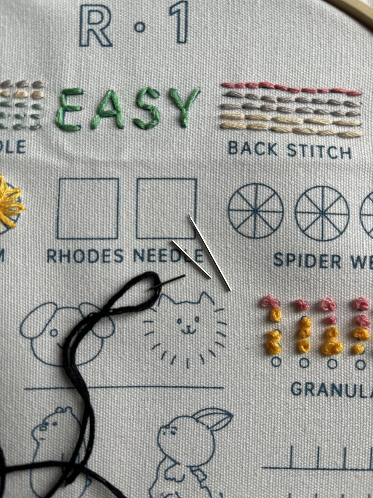 CYANFOUR Embroidery Kit for Beginners with Step-By-Step Guidance & Videos | 4 Stages to Learn 38 Stitches, Includes Multiple Accessories, Gift for Craft Lovers customer photo 2