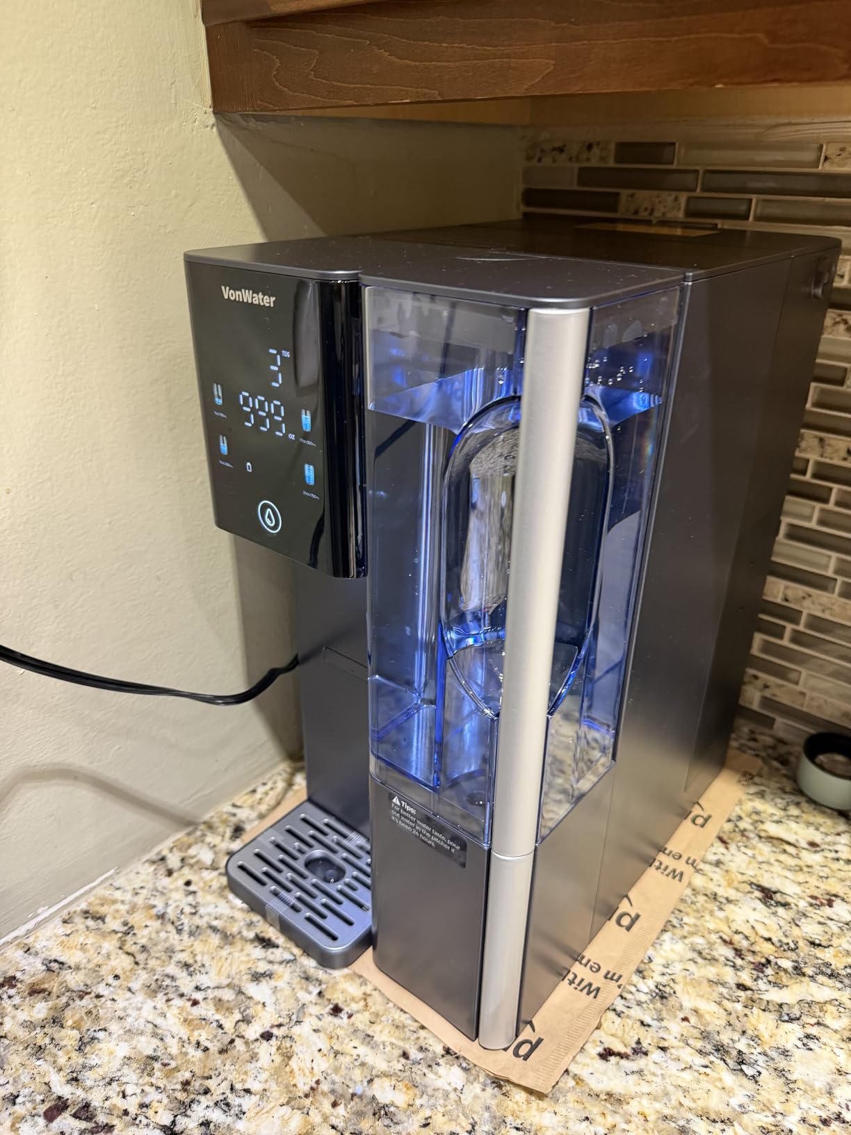 7-Stage Countertop Reverse Osmosis Water Filter System, 528 Gallons RO Water Filtration with Portable Pitcher, NSF/ANSI 372,53,42,58, Reduce TDS PFAS, 5 Volumes, 3:1 Pure to Drain CT910 customer photo 1