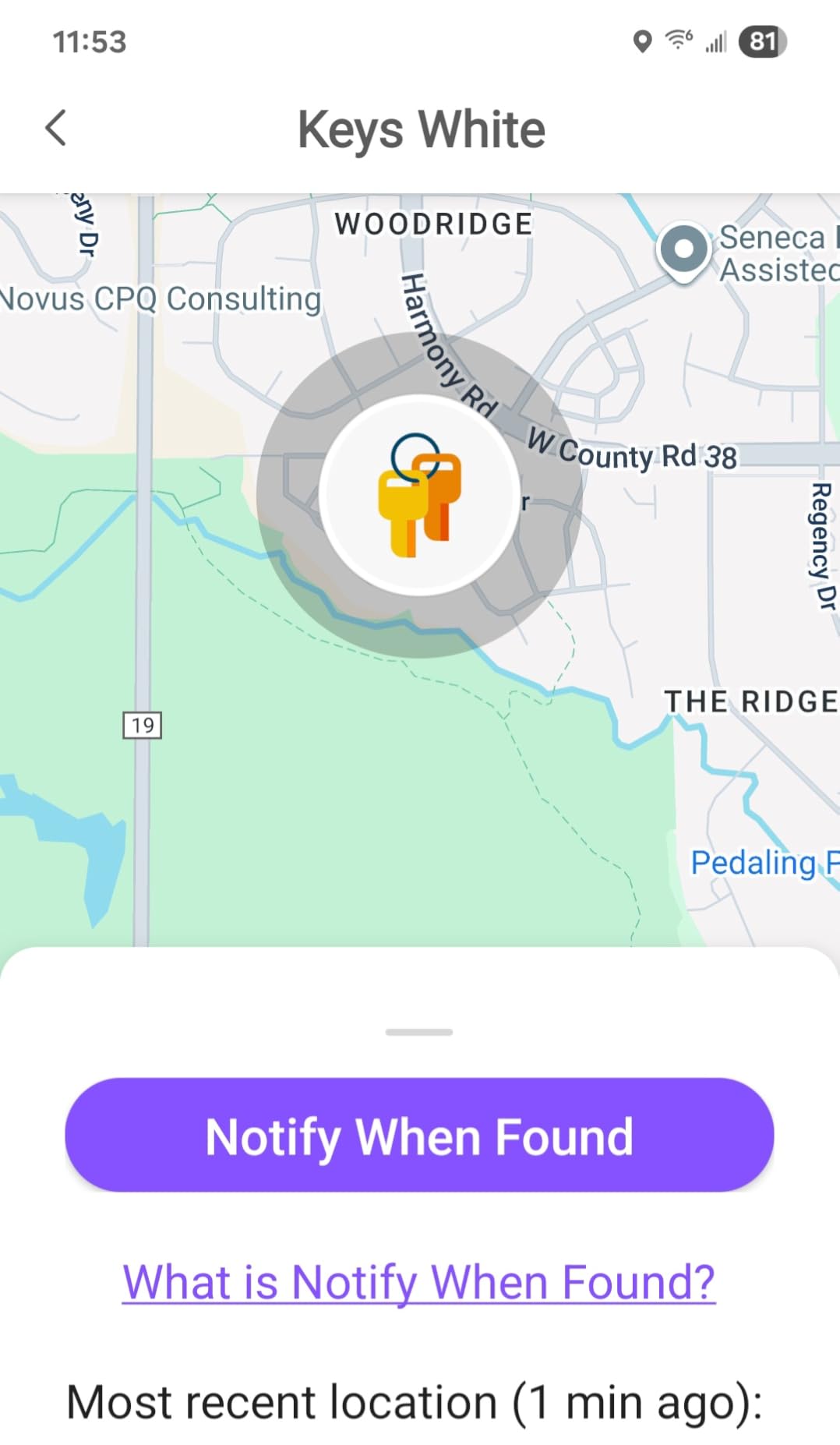 Life360 Tile Pro - Powerful Bluetooth Tracker, Key Finder and Item Locator for Keys, Bags and More. Both iOS and Android Compatible. Phone Finder. 1-Pack (Black) customer photo 2