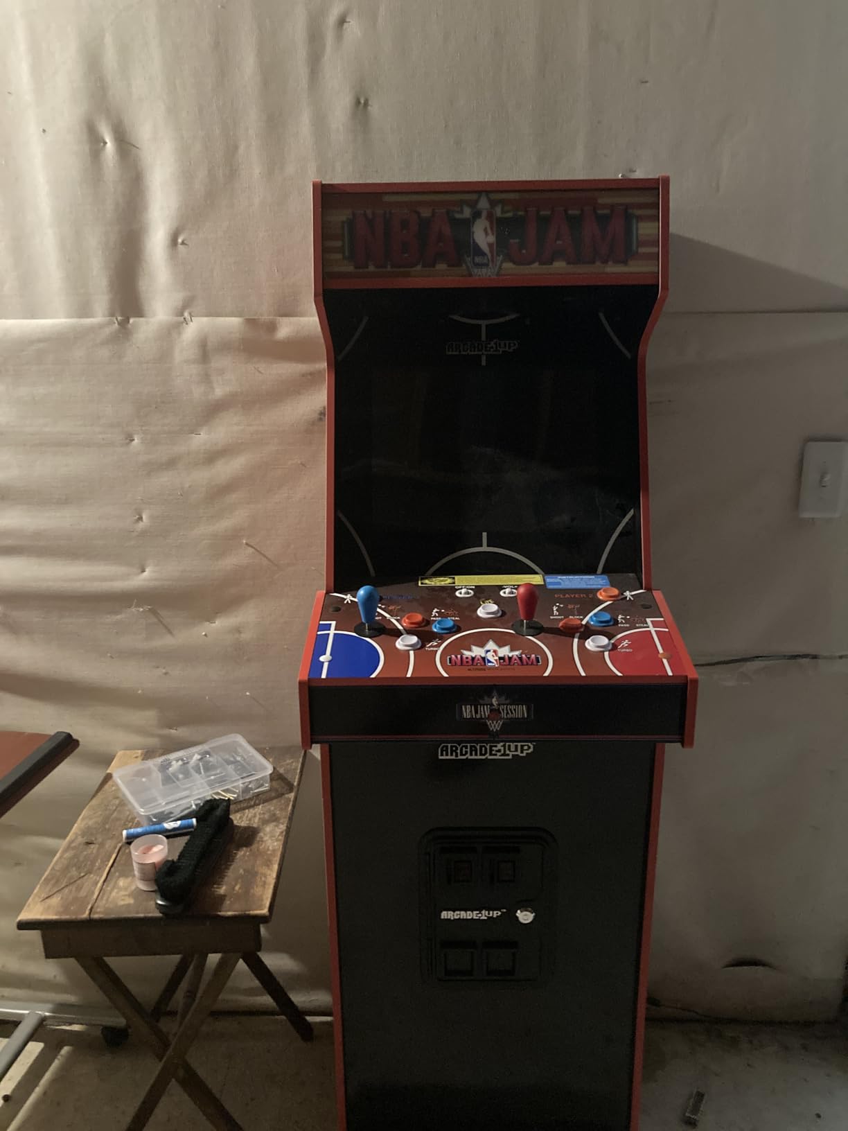 ARCADE1UP NBA JAM Deluxe 2-Player Home Arcade Machine, Over 5-Foot | Cabinet with Online Multiplayer, Light-Up Marquee and 3 Classic Basketball Games customer photo 2
