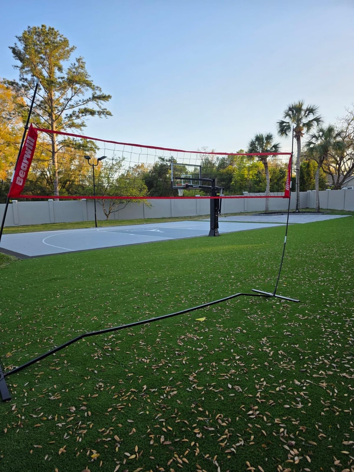 Bearwill Volleyball Net, 12FT/20FT Portable Volleyball Net for Backyard | Freestanding Volley Ball Set, Height Adjustable with Carry Bag, Training Equipment for Indoor Outdoor Hitting Serving Drill customer photo 2