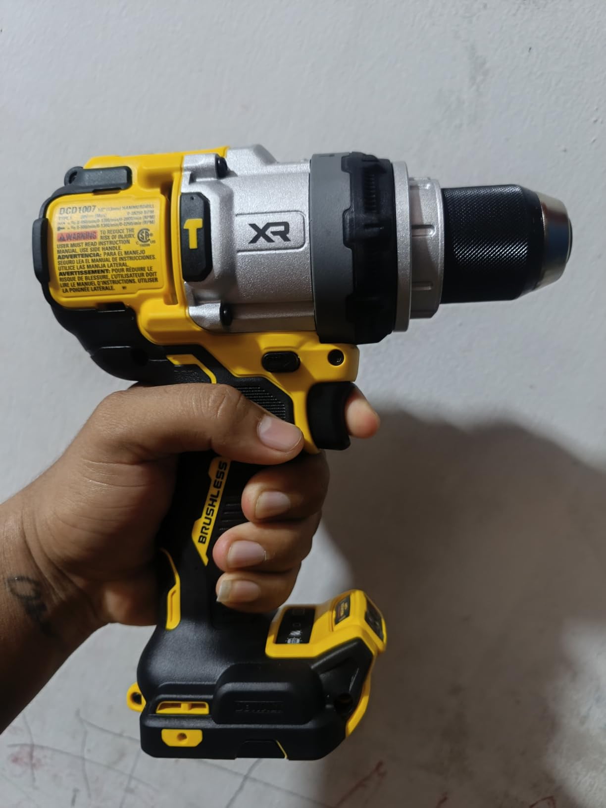 DEWALT 20V MAX XR 1/2 Inch Brushless Cordless Hammer Drill, Battery Not Included (DCD1007B) customer photo 2