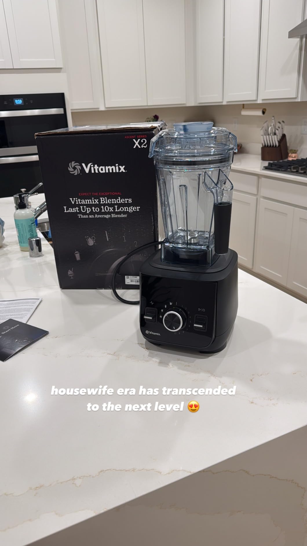 Vitamix Ascent X2 Professional-Grade Blender, 3 Programs, Shadow Black | 48 oz. Container, Variable Speed, Self-Cleaning, SELF-DETECT customer photo 2