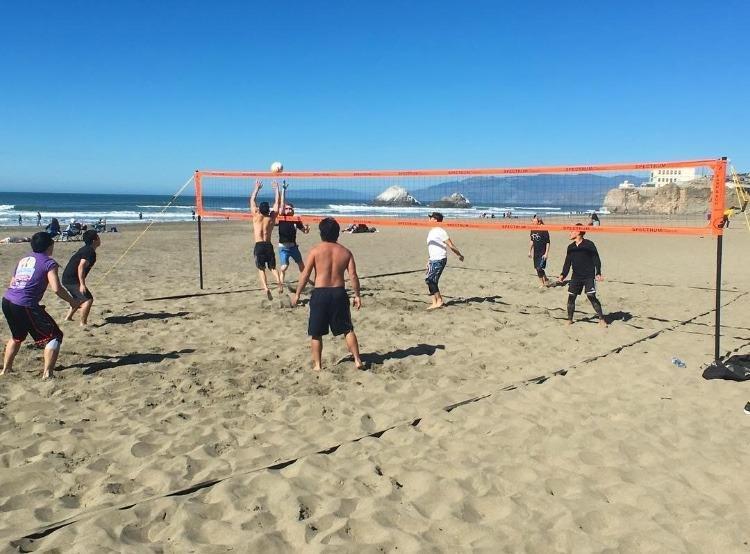 Park & Sun Sports Spectrum Classic: Adjustable Professional Outdoor Volleyball Net System customer photo 1