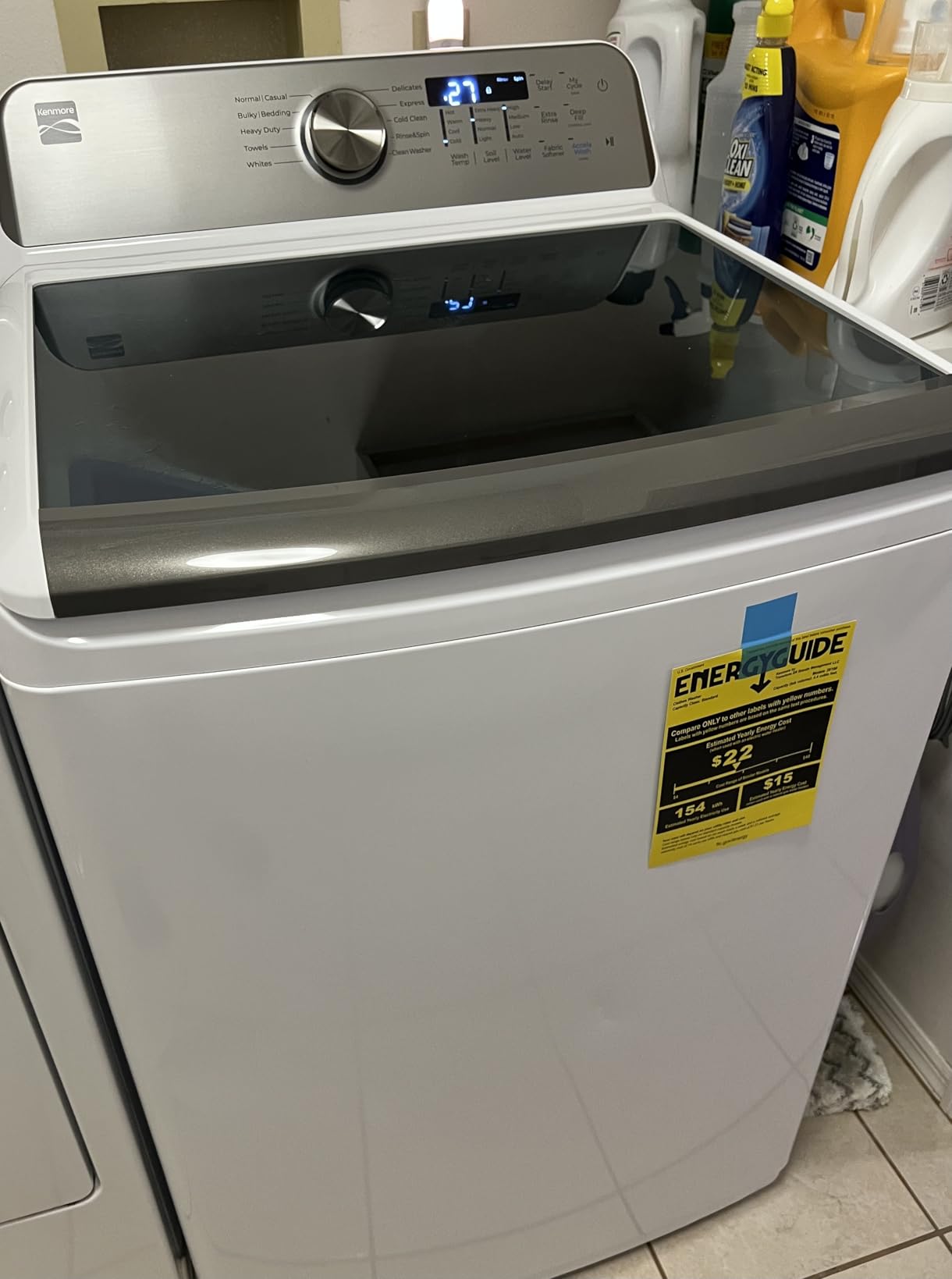Kenmore 4.4 cu. ft. Top Load Washer with Triple Action Agitator - White customer photo 2