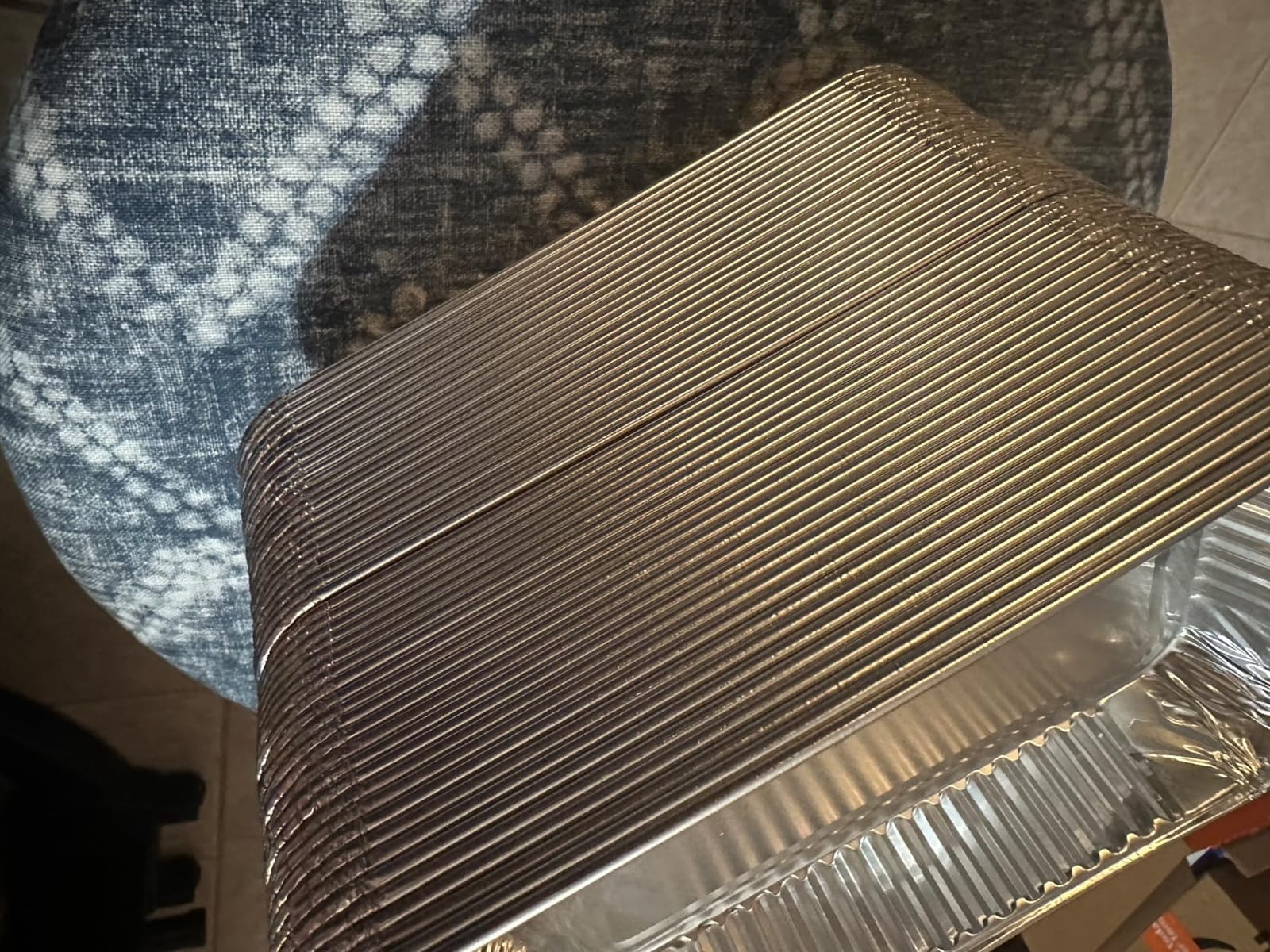20 Pack Weber Grills Compatible Drip Pans 6415 for Weber Grills Spirit Gas Grills, Q Grills, Genesis and Genesis II LX 200 300 Series Disposable Aluminum Foil Grease Trays 6 x 1.4 x 8.6 Inches customer photo 1