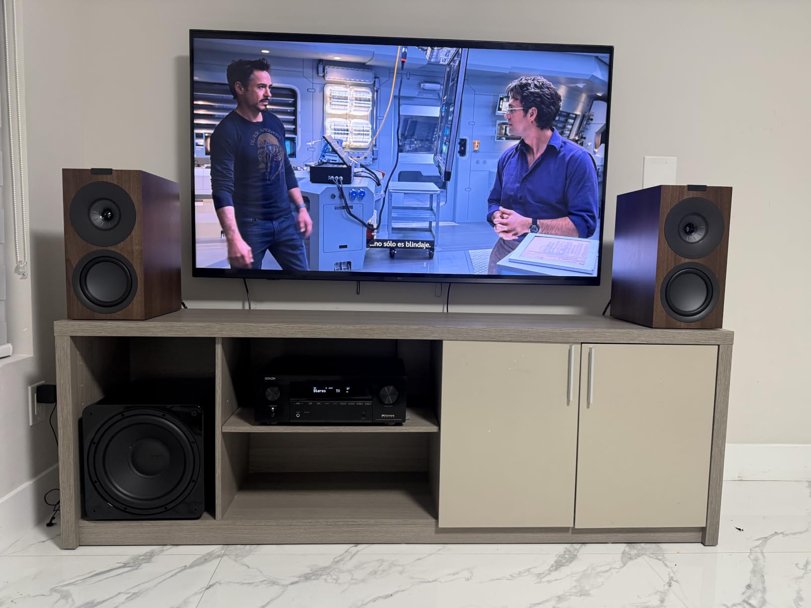 KEF Q Concerto Meta Three-Way Bookshelf Speaker (Walnut, Pair) customer photo 1