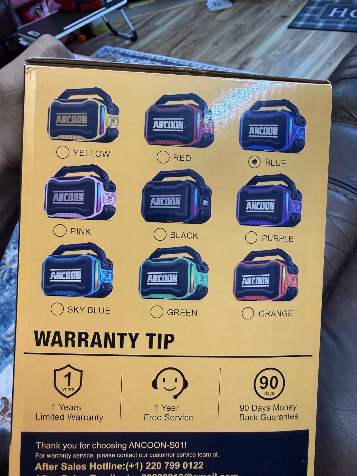 ANCOON Speakers Bluetooth Wireless: 80W(Peak) Loud Speaker with Bass, 20H Playtime, IPX6 Waterproof, Large Jobsite Speakers for Work, Outdoor, Workshop, Garage customer photo 1