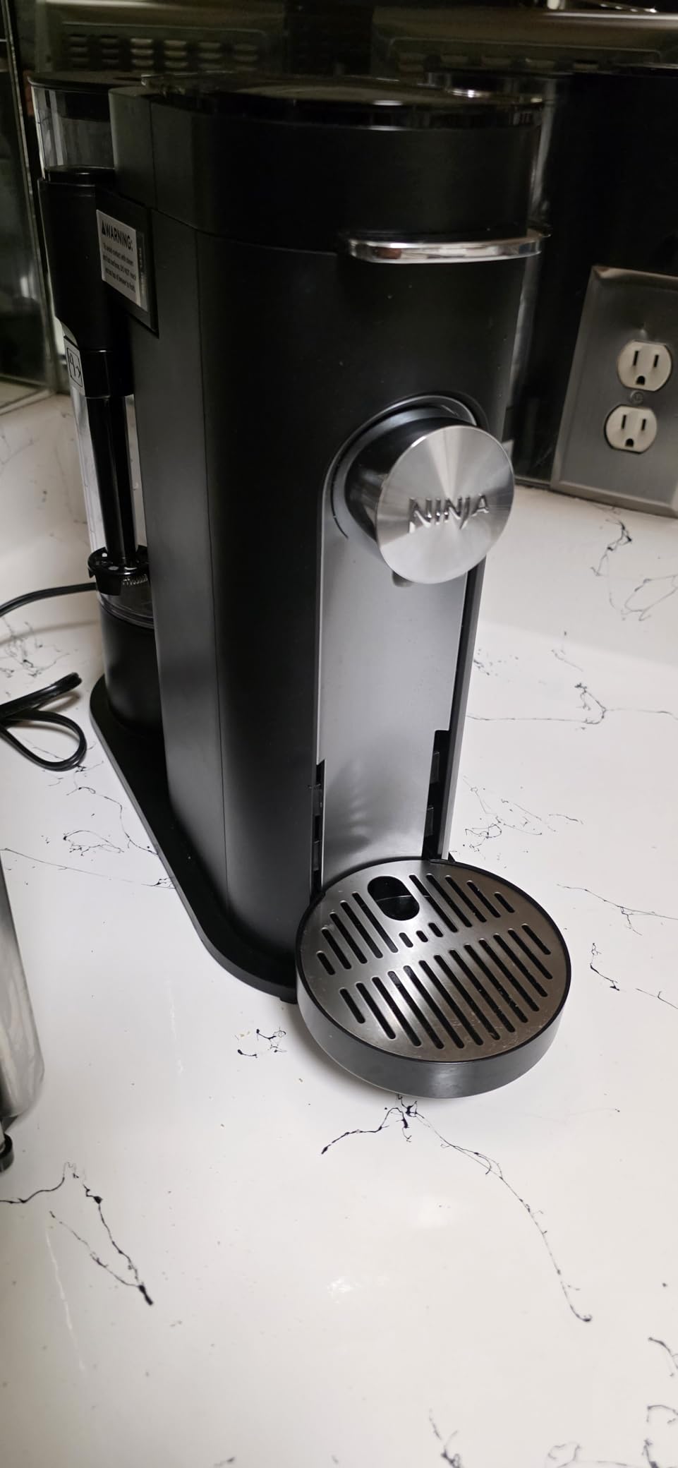 Ninja Pod and Grounds Coffee Maker, K-Cup Compatible, Stone, PB051ST | Brews, Compact Design, Built-in Milk Frother, 56 Ounces Reservoir, 6 Ounces Cup to 24 Ounces Mug Sizes customer photo 1