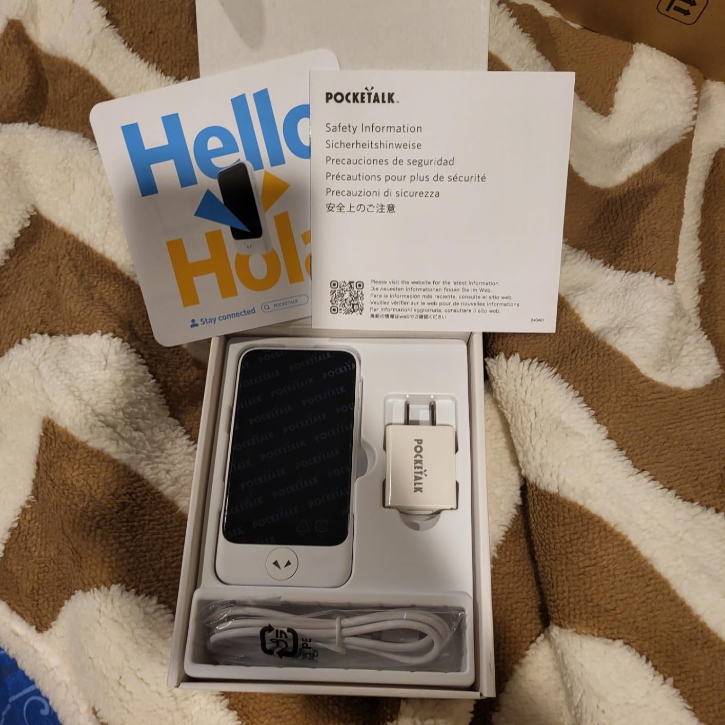 POCKETALK S2 Plus Business eSIM 5 Year White - Voice & Camera Real-Time Translator - 92+ Languages, Extra Large Screen and Battery Life customer photo 1