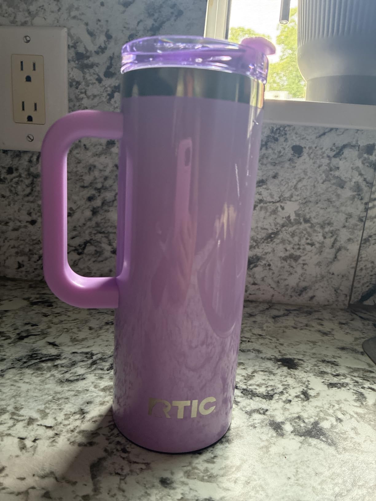 RTIC 20oz Road Trip Travel Mug with Lid and Handle, Ceramic Lined, Insulated, Stainless Steel, Metal, Double Wall Vacuum-Insulation, Portable Coffee, Tea Cup for Hot and Cold Drink, Graphite customer photo 2