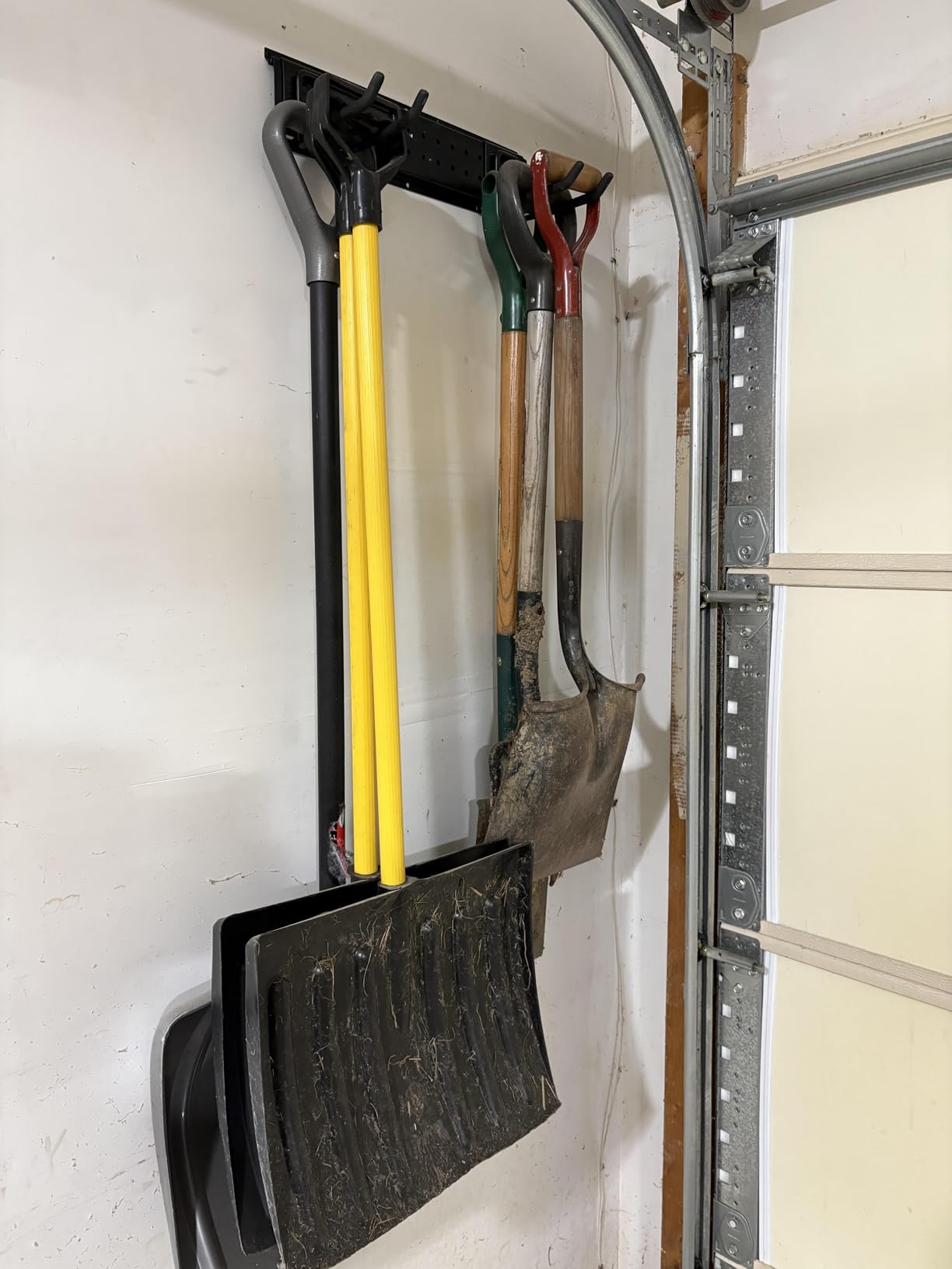 Garage Tool Organizer Wall Mount 49.5 inches with 10 Adjustable Heavy-Duty Hooks, Holds Up to 400 lbs customer photo 2