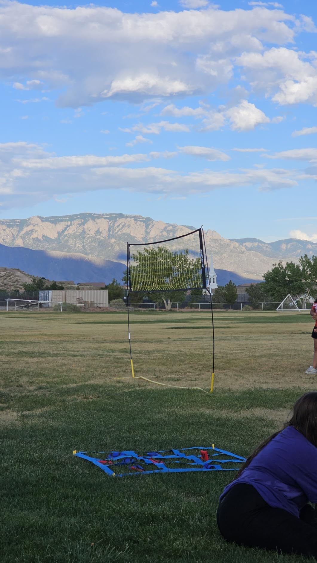 Apex Sports Volleyball Net Training - 12' Wide, Portable Adjustable Height 7.4' to 8' - Includes Ground Stakes, Carry Bag - Indoor & Outdoor Use, Designed by Pro Athletes for Peak Performance customer photo 2