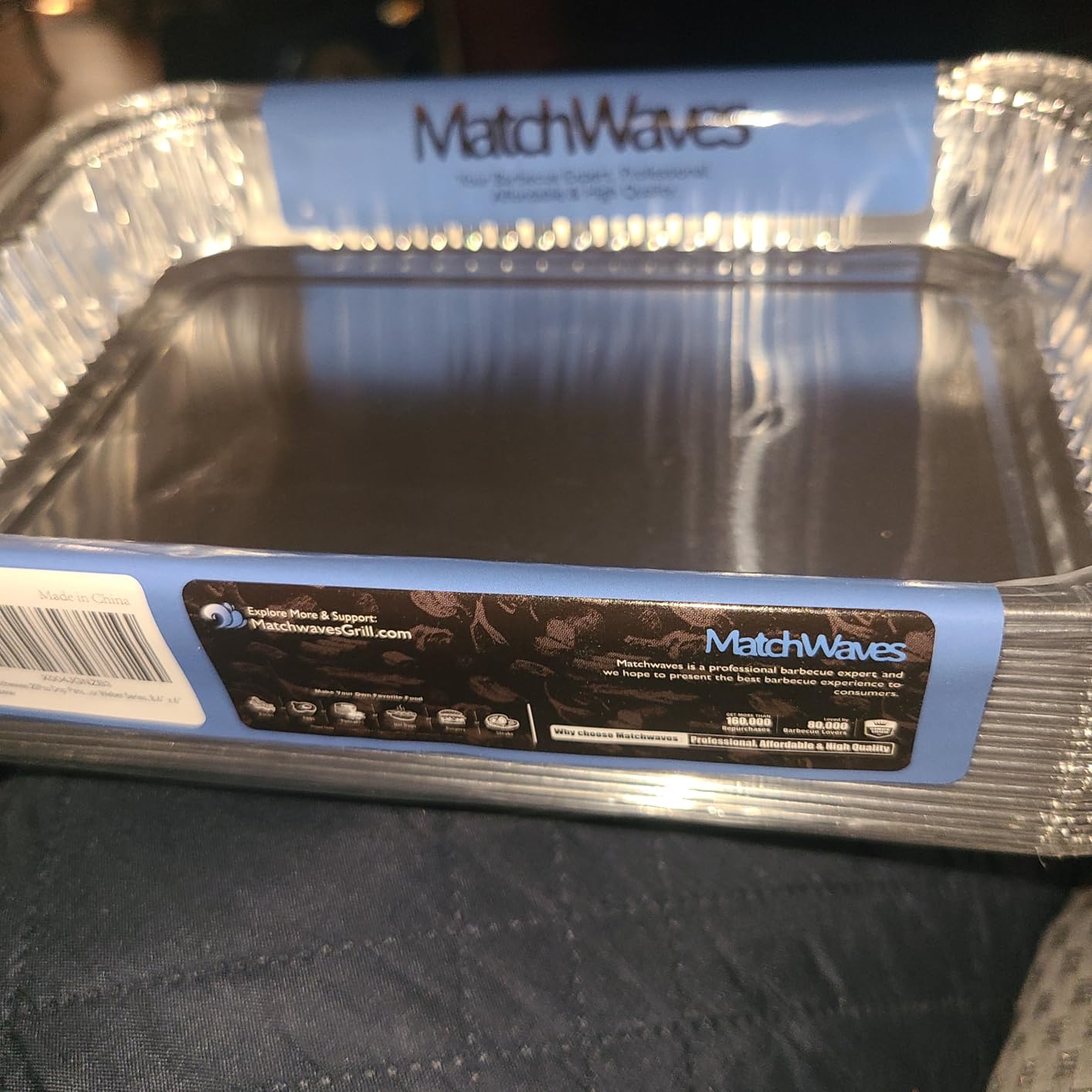 Drip Pans for Weber, Disposable Aluminum Foil Grease Trays for Weber Grills, Universal Replacement Liners for Weber Series, 8.6
