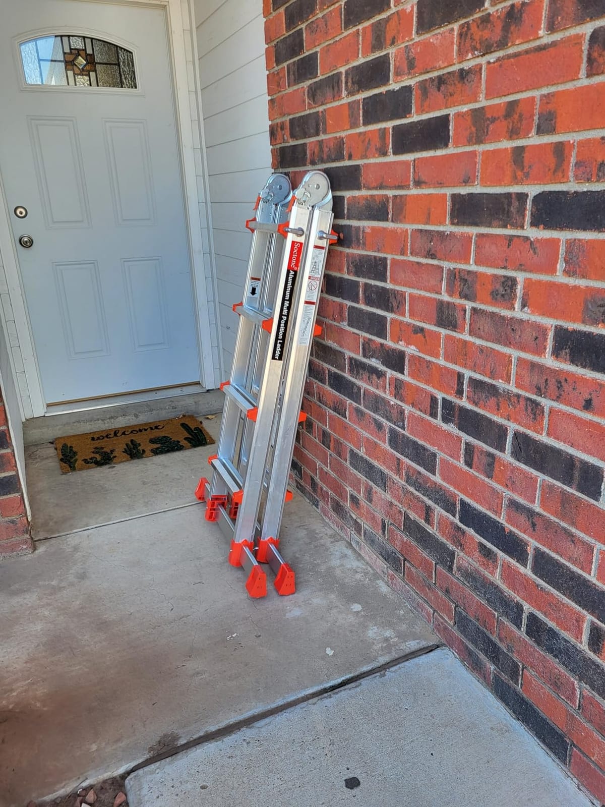 Soctone Ladder, A Frame Extension Ladder, 14 Ft Multi Position Ladder customer photo 1