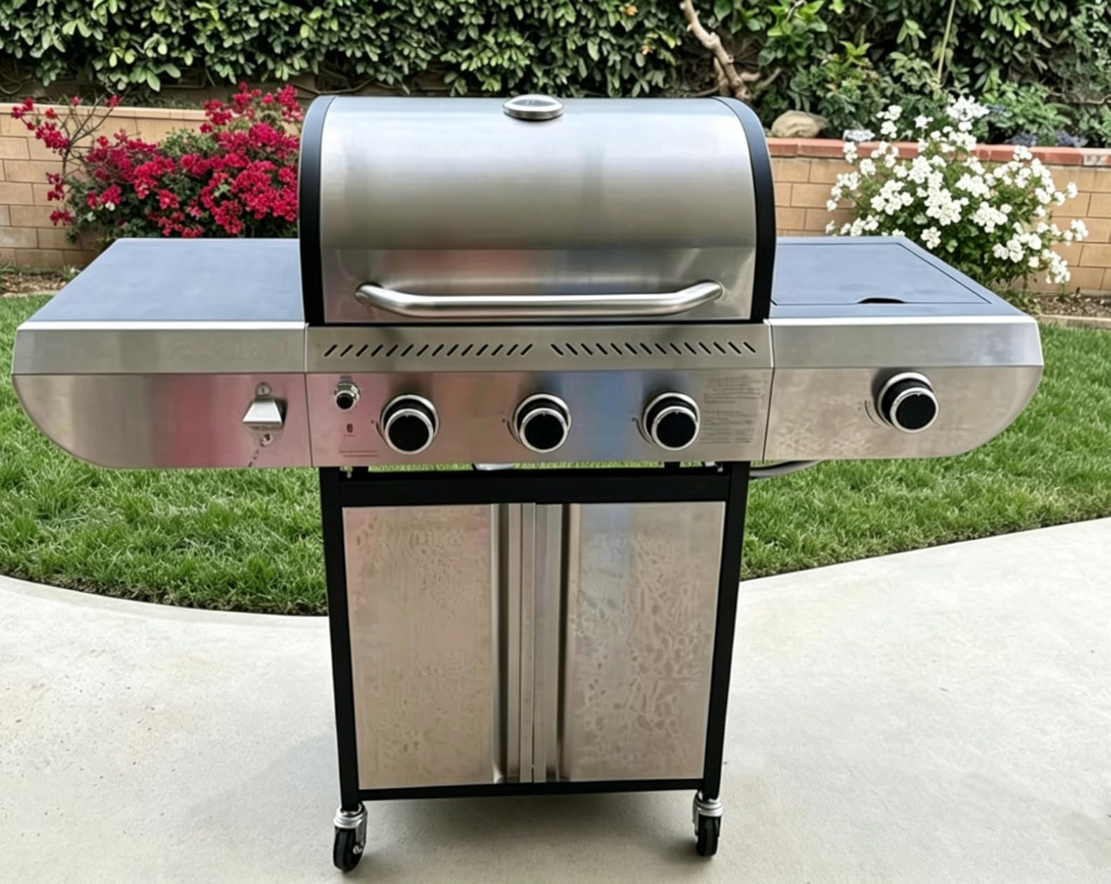 Electactic G41 Pro BBQ Grill, Heavy-Duty Stainless Steel Gas Grill, 4 Burner Gas Grill with Side Burner, 42000 BTU Propane Grill for Outdoor Cooking, Barbecue, Garden and Patio Backyard customer photo 2
