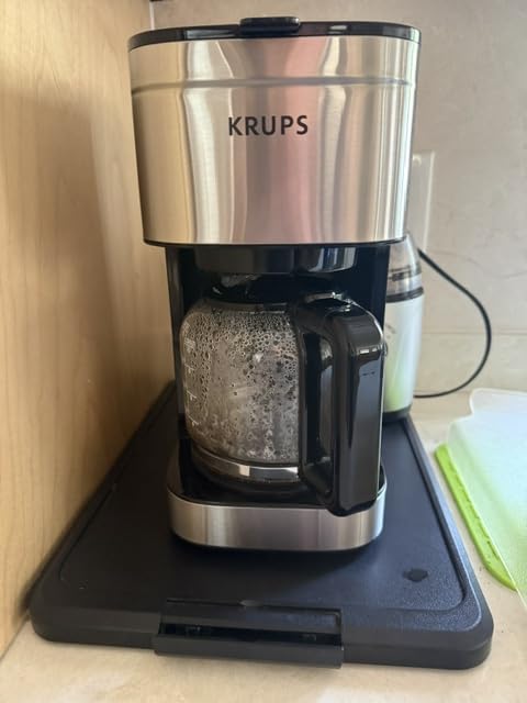 KRUPS Essential Brewer 8 Cup Drip Coffee Maker Machine, SCA-Certified, Blooming Technology, Barista-Quality, Pour Over Coffee Machine, Easy to Clean, Stainless Steel Design, Silver customer photo 1