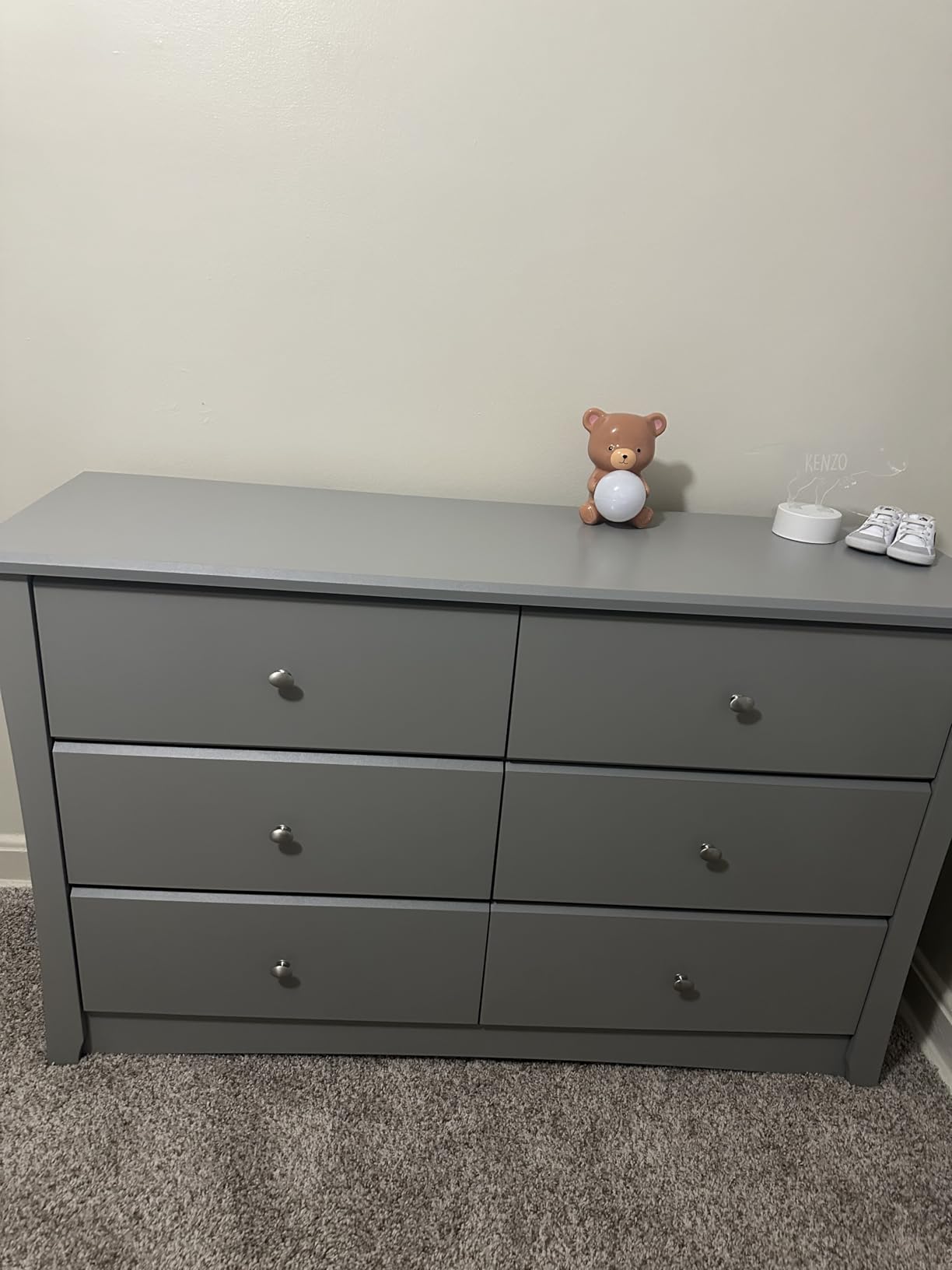 Storkcraft Crescent 6-Drawer Dresser, Hazelnut | GREENGUARD Gold Certified, Brown Dresser for Bedroom, Kids & Nursery Storage Chest, Safety Interlocking Drawers, Kids Bedroom customer photo 1