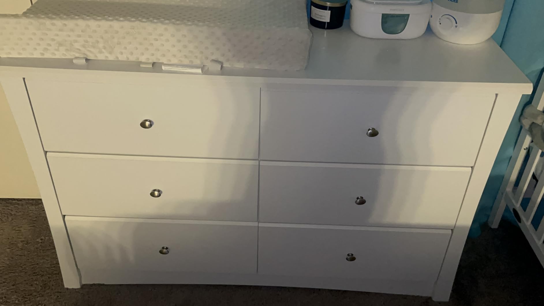 Storkcraft Crescent 6-Drawer Dresser, Hazelnut | GREENGUARD Gold Certified, Brown Dresser for Bedroom, Kids & Nursery Storage Chest, Safety Interlocking Drawers, Kids Bedroom customer photo 2