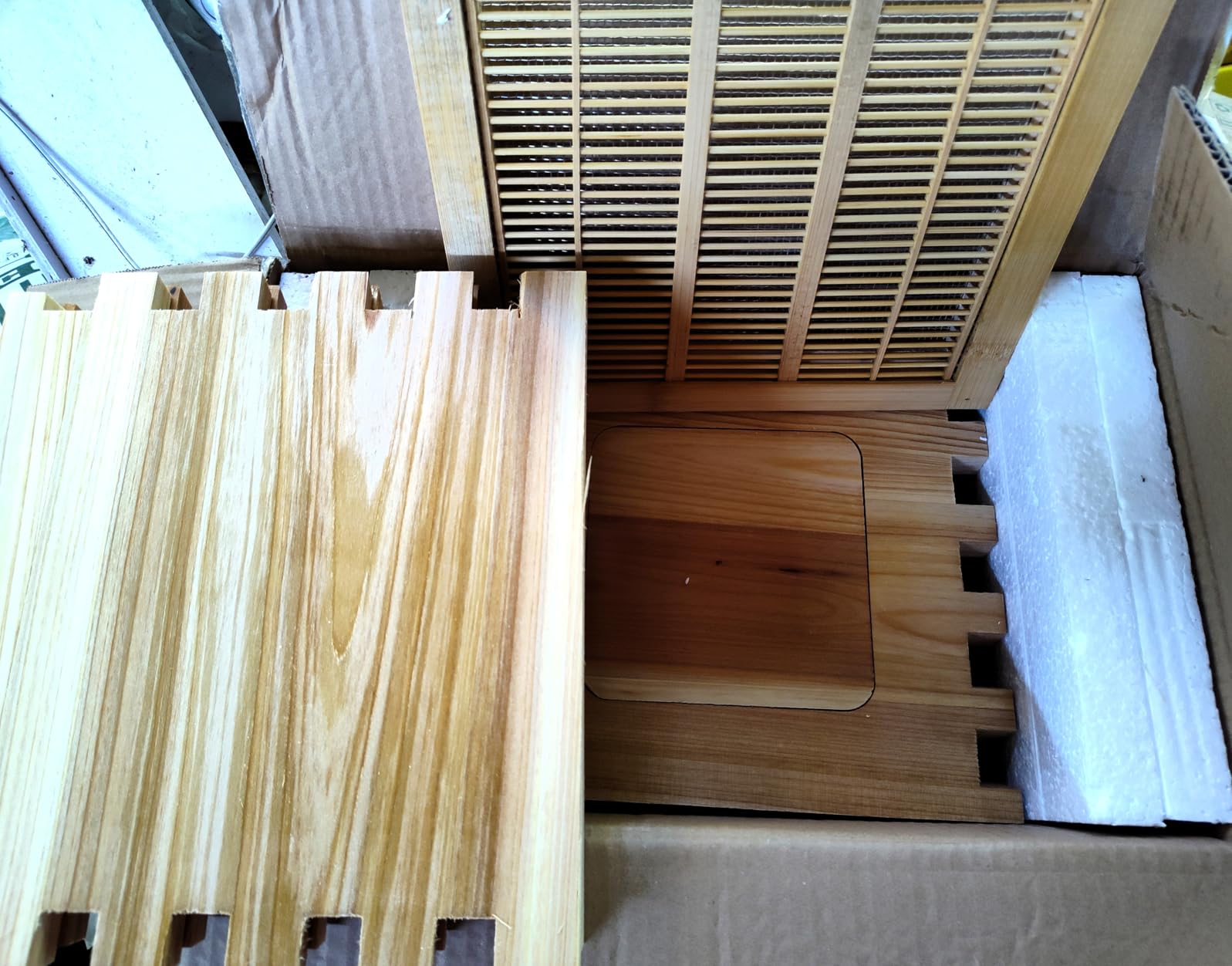 Bee hive,Starter Kit Include 4 Auto Frame Natural Wood Bee Hives Boxes customer photo 2