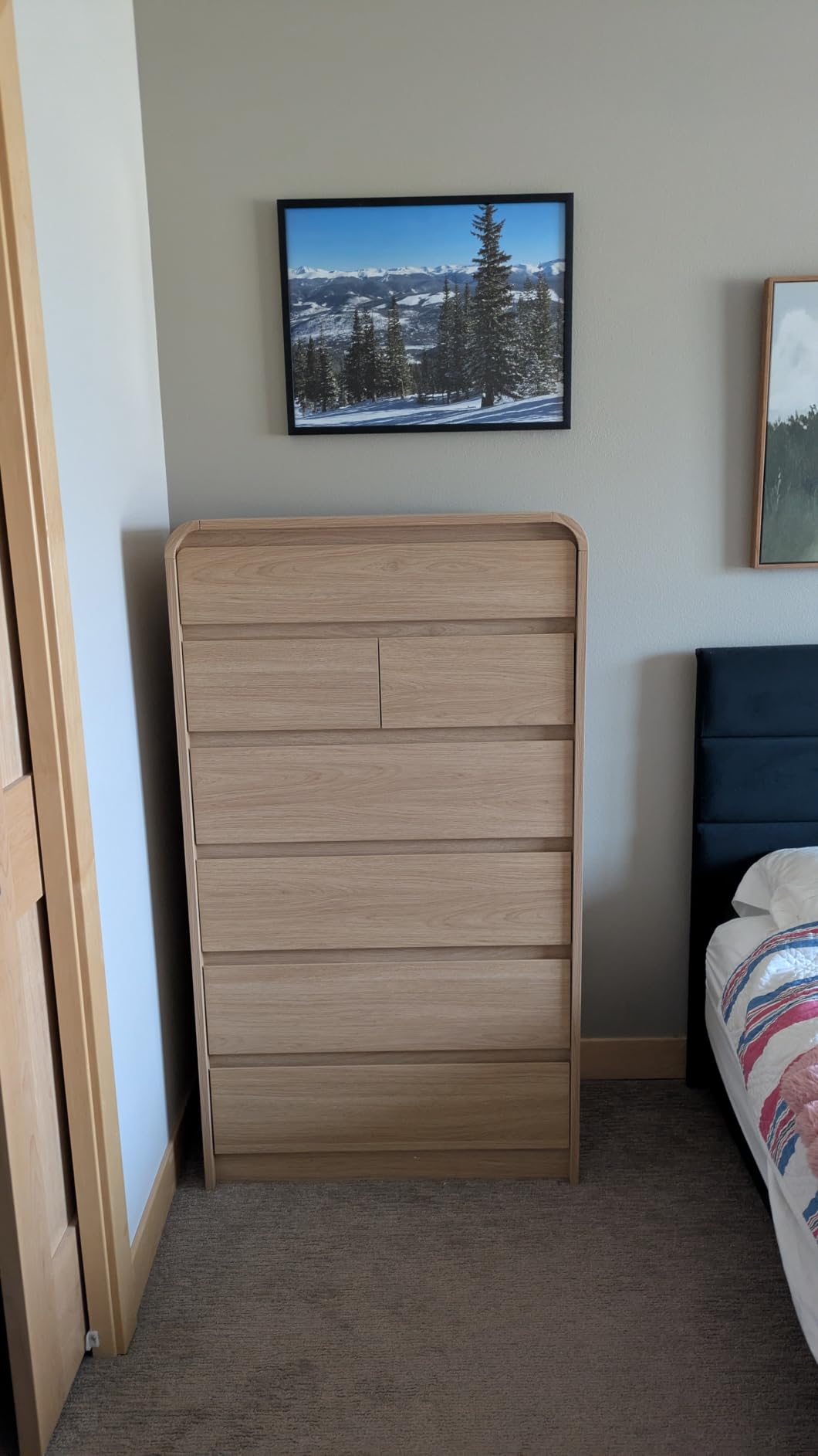 Aitjunz Modern 7 Drawers Dresser for Bedroom, 55