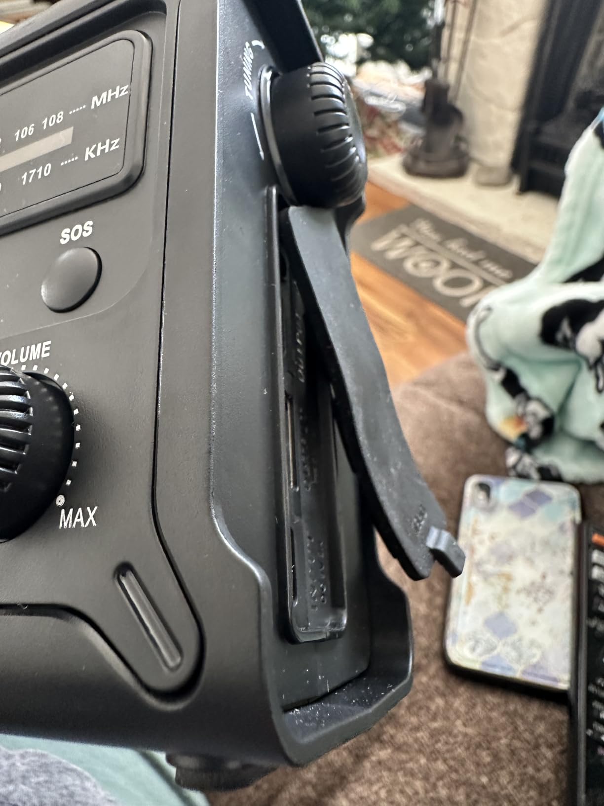 Emergency Weather Radio with Large Solar Panel, Efficient Hand Crank | 12000mAh Battery, AM/FM/NOAA Bands, LED Flashlight, Reading Lamp, SOS Alarm & Phone Charger for Camping, Blackout, Survival customer photo 2