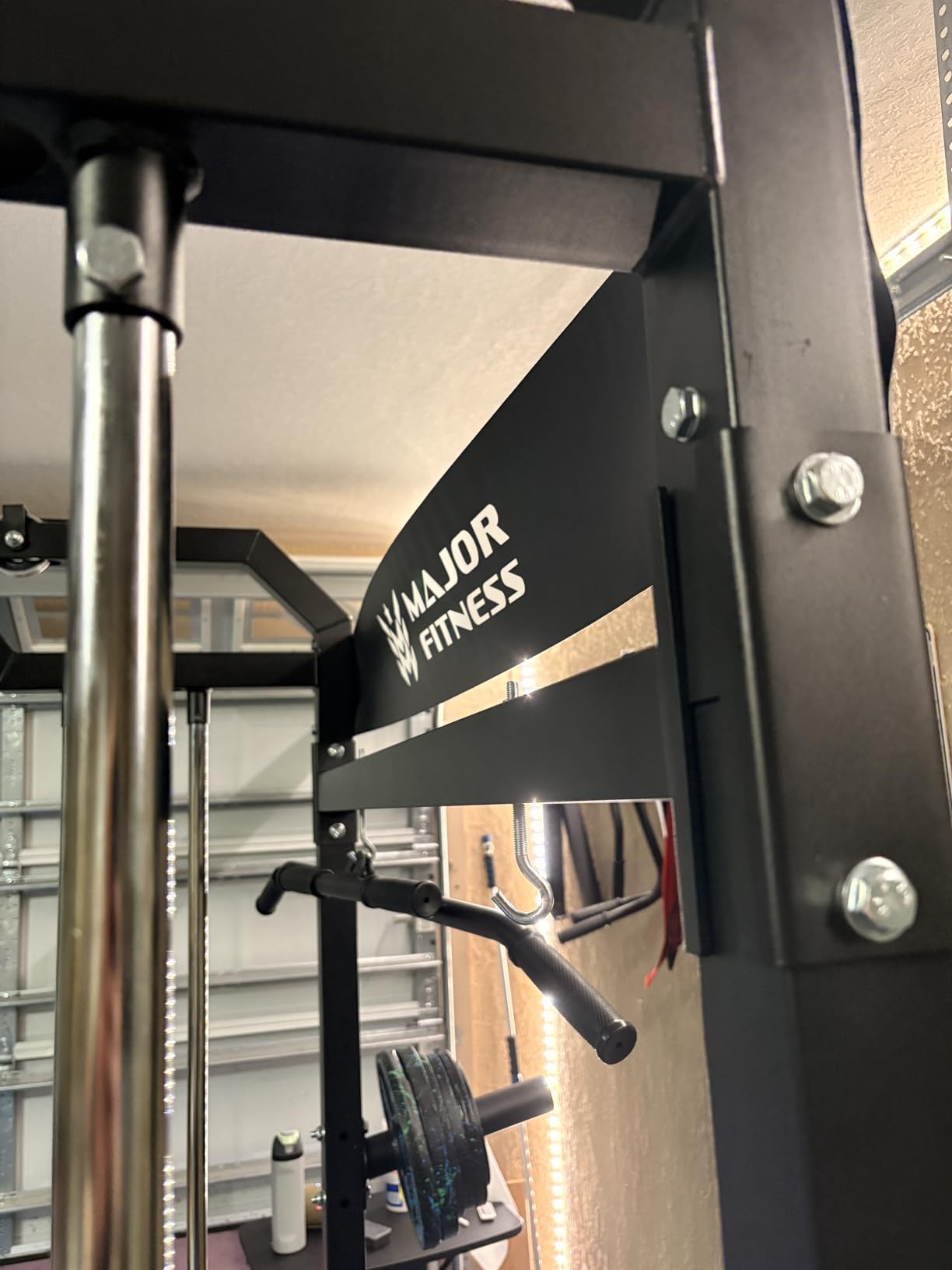 Major Fitness Drone2 Advanced Training Smith Machines - All-in-One Home Gym Squat Rack with Aluminum Pulley Set, Weight Bar, Dual LAT Pull-Down Systems & Cable Crossover Machine for Full-Body Workouts customer photo 2