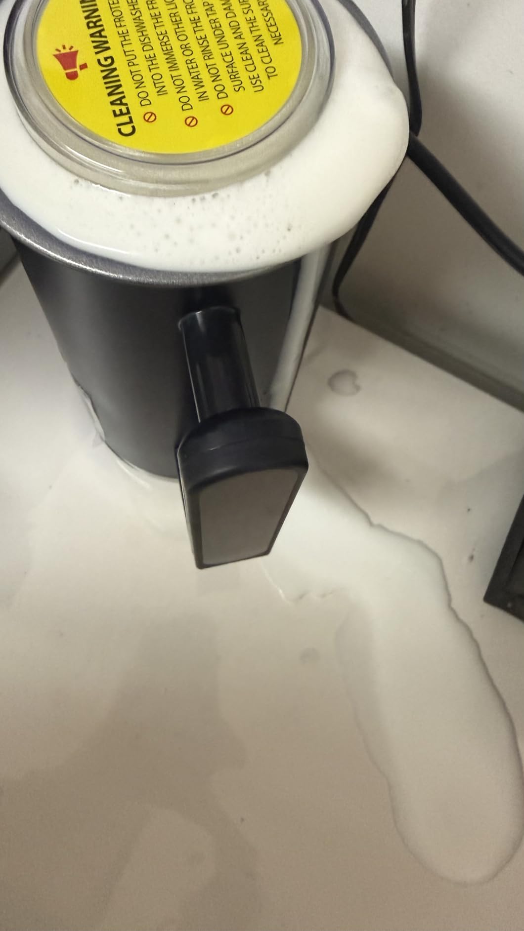 SIMPLETASTE Milk Frother, 4 in 1 Electric Milk Steamer, 16.91oz/500ml Automatic Warm and Cold Foam Frother for Coffee, Latte, Macchiato, Cappuccino, Hot Chocolate, Easy to Clean customer photo 1