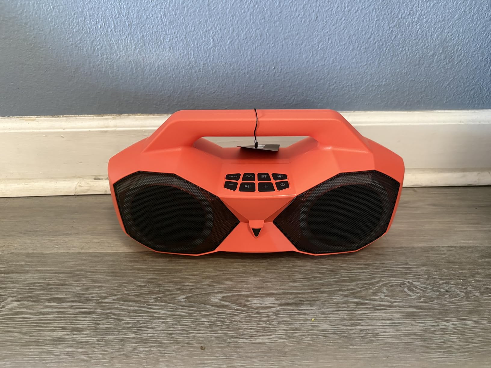 OZJ Outdoor Bluetooth Speaker: 80W Peak Powerful Loud Bass Sound, Wireless, 20H Playtime IPX7 Waterproof RGB Lights - Portable Handle with TWS Pairing customer photo 1