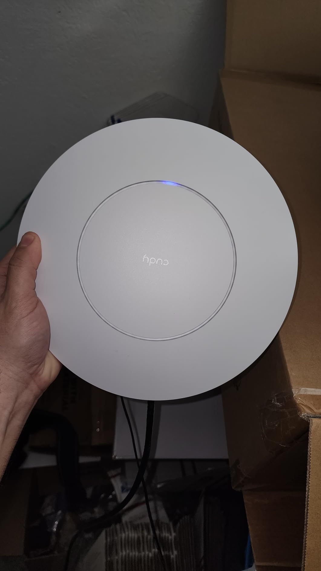 Cudy BE3600 Dual-Band Wi-Fi 7 Ceiling Mount Access Point, AP3600 | 2882+688 Mbps, 1400 sq ft, 200+ Clients, Captive Portal, Cloud Managed, 2.5GbE PoE In, GbE Out, No power adapter included customer photo 1