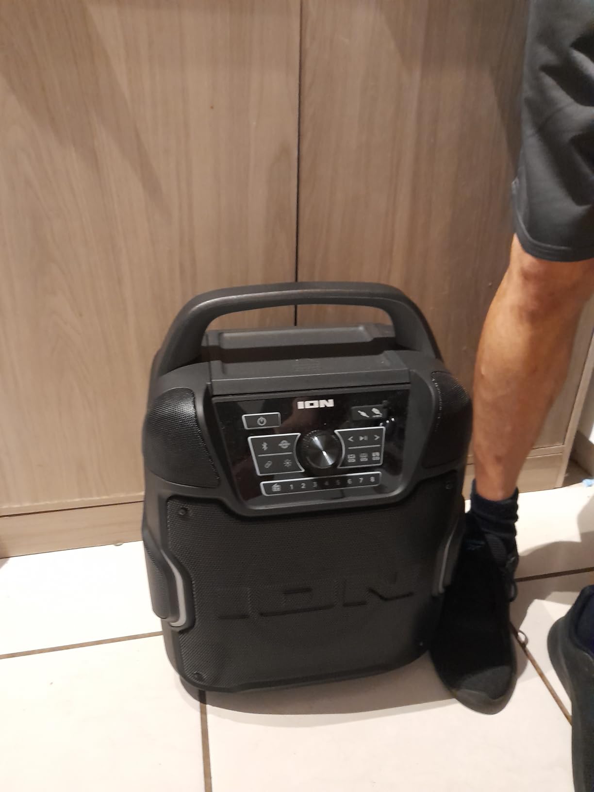 ION Sport 320 200W Bluetooth Outdoor Speaker with Wheels, 320 Degree Sound, Water-Resistant, Rechargeable Battery, USB Charging, Stereo Linking, Bass Boost customer photo 1