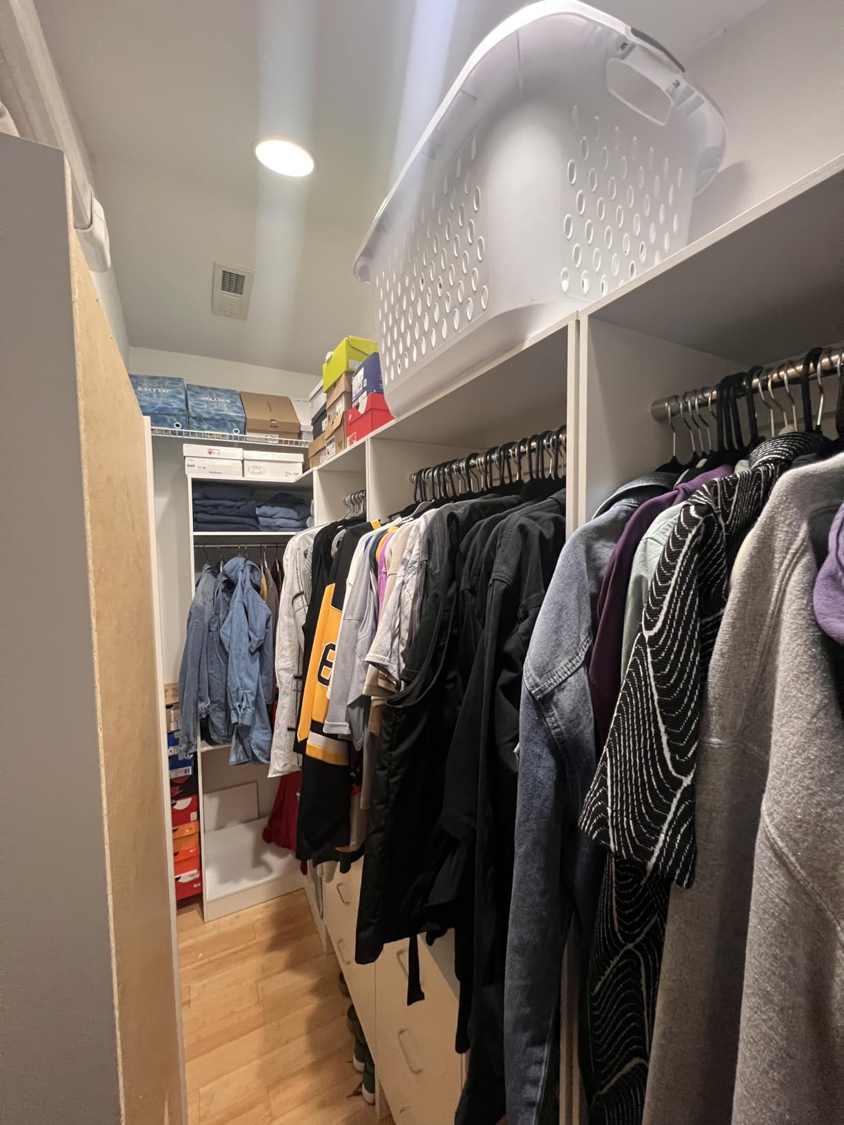 Aheaplus Closet System with 6 Drawers, 4.5ft, Set of 2, White | Wood Closet Organizer System, Walk-in Closet or Small Closets Wardrobe, Clothes Rack with Hanging Rods, Set of 2 customer photo 1
